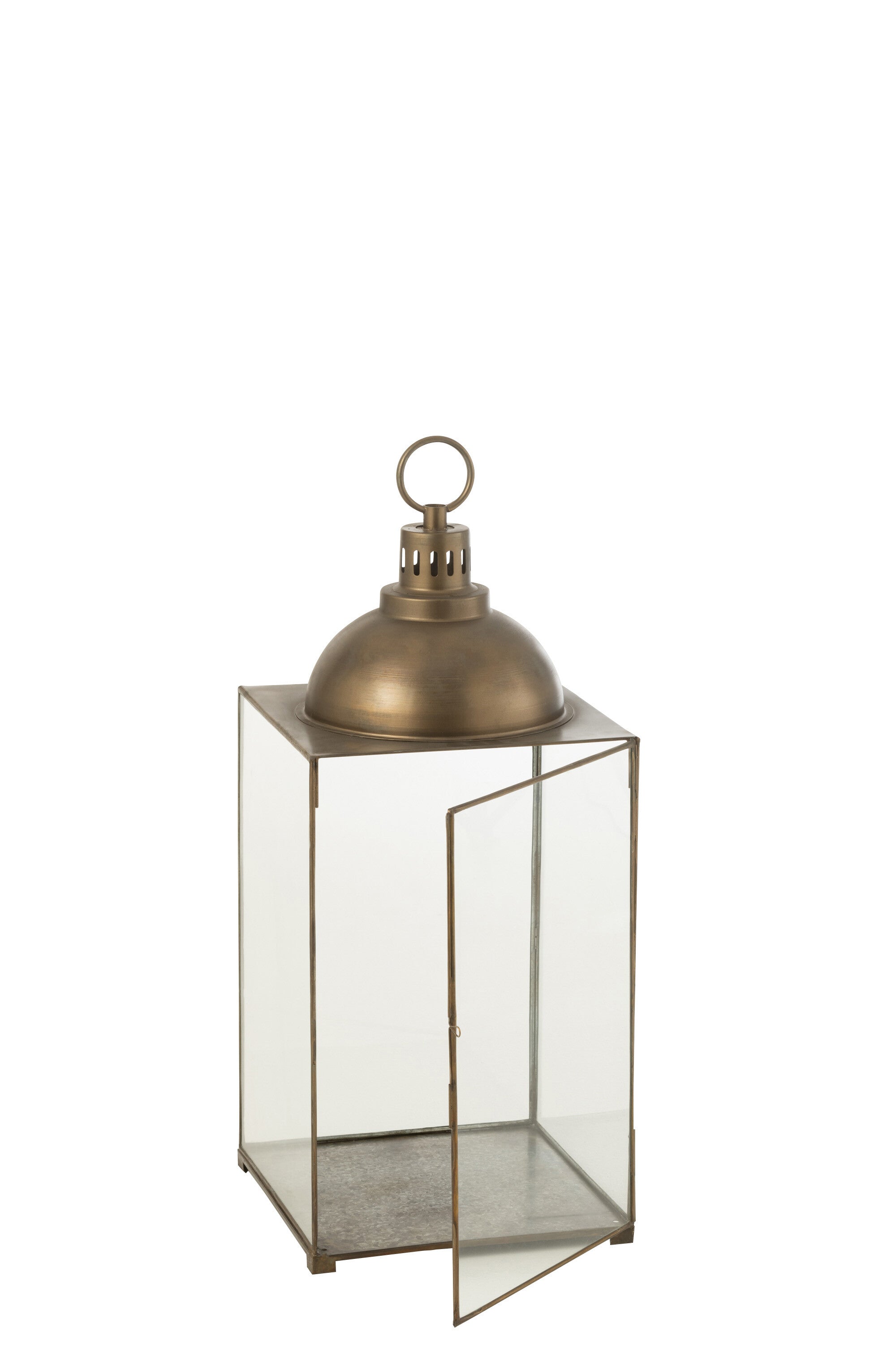 Lantaarn Hagrid Glas/IJzer Brons M