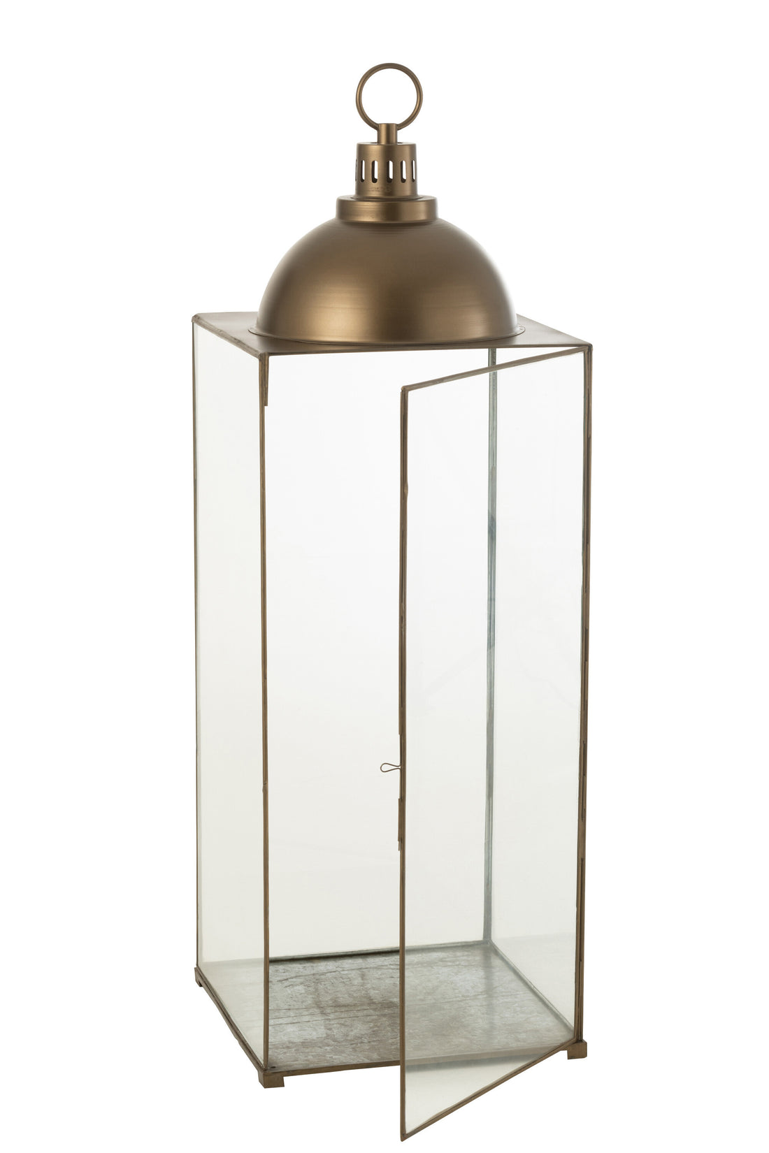 Lantaarn Hagrid Glas/IJzer Brons L