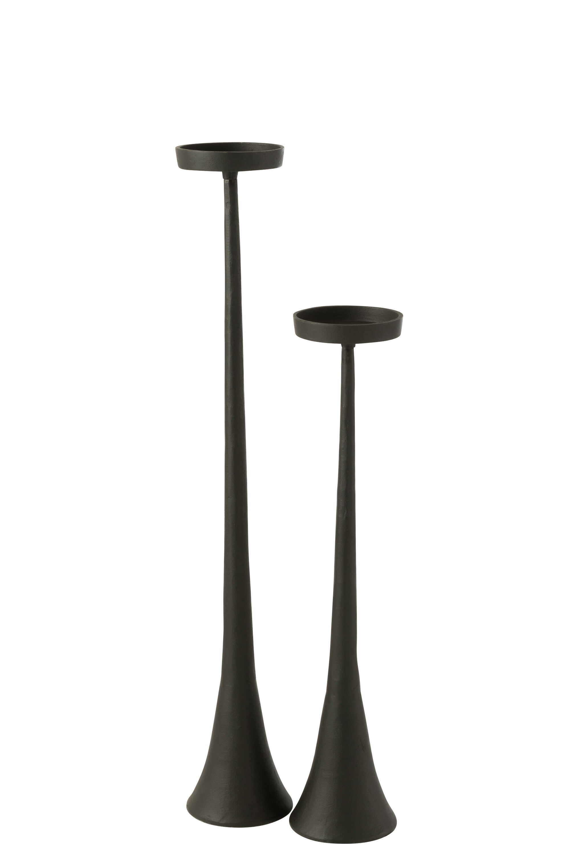 J-Line Kandelaar Luky Aluminium Zwart Large