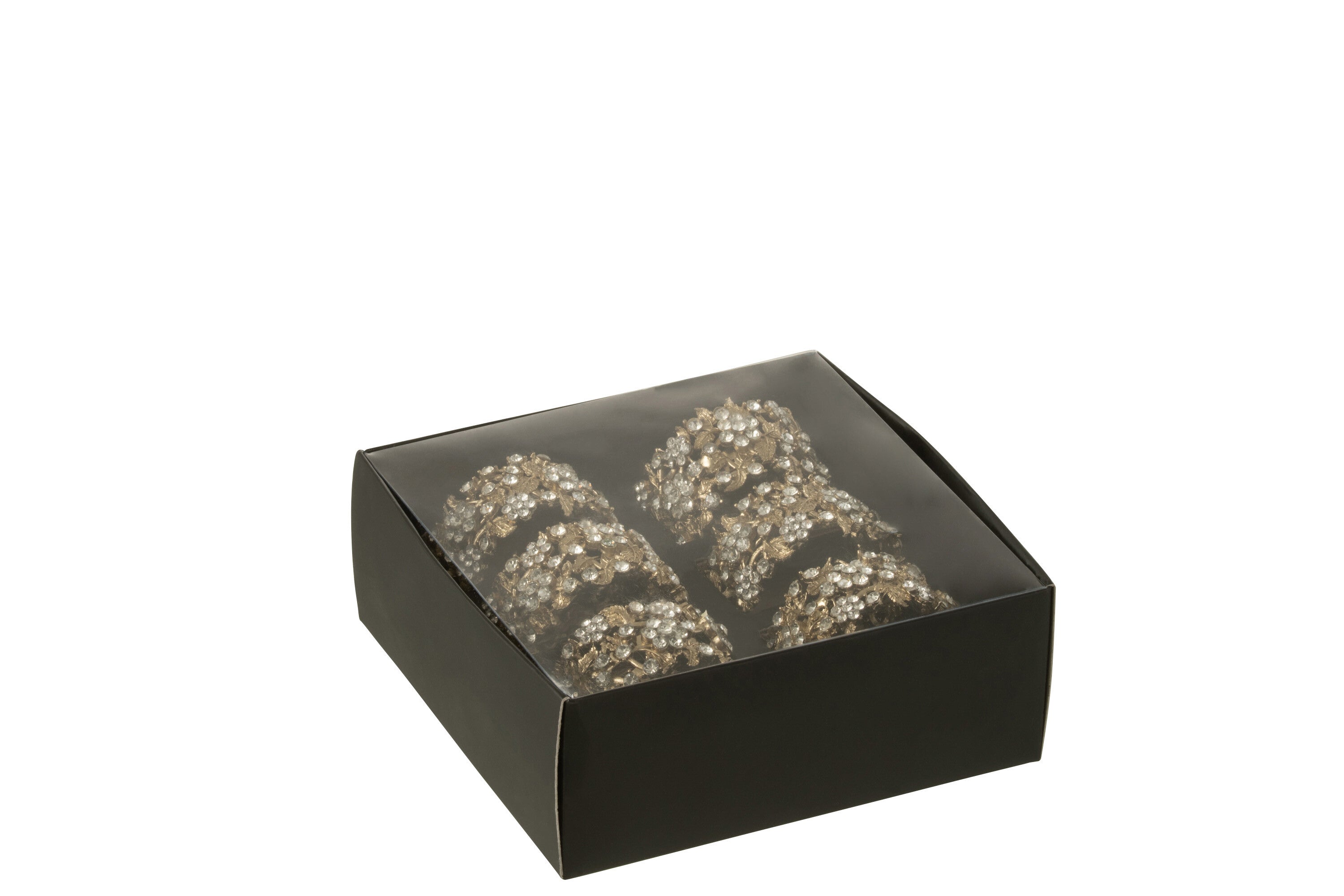 J-Line Breed servetring - metaal - goud - 6x