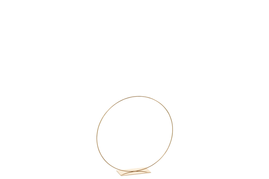 J-Line Ring Decoratief Op Voet Metaal Goud Small