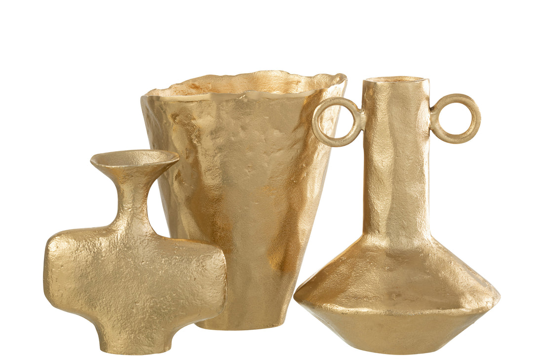 Vaas Onregelmatig Aluminium Goud