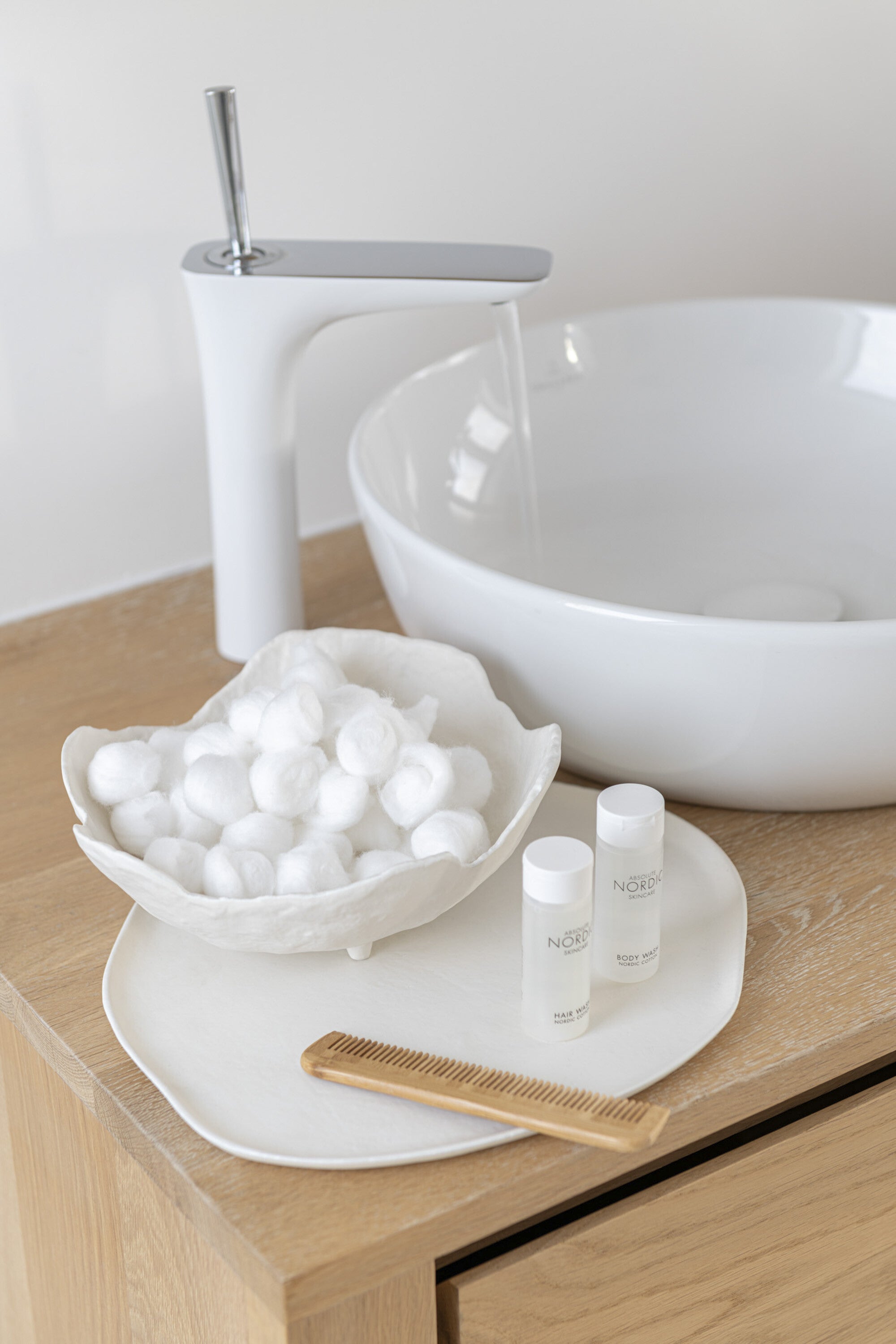 Lade Ronde Aluminium Wit Groot