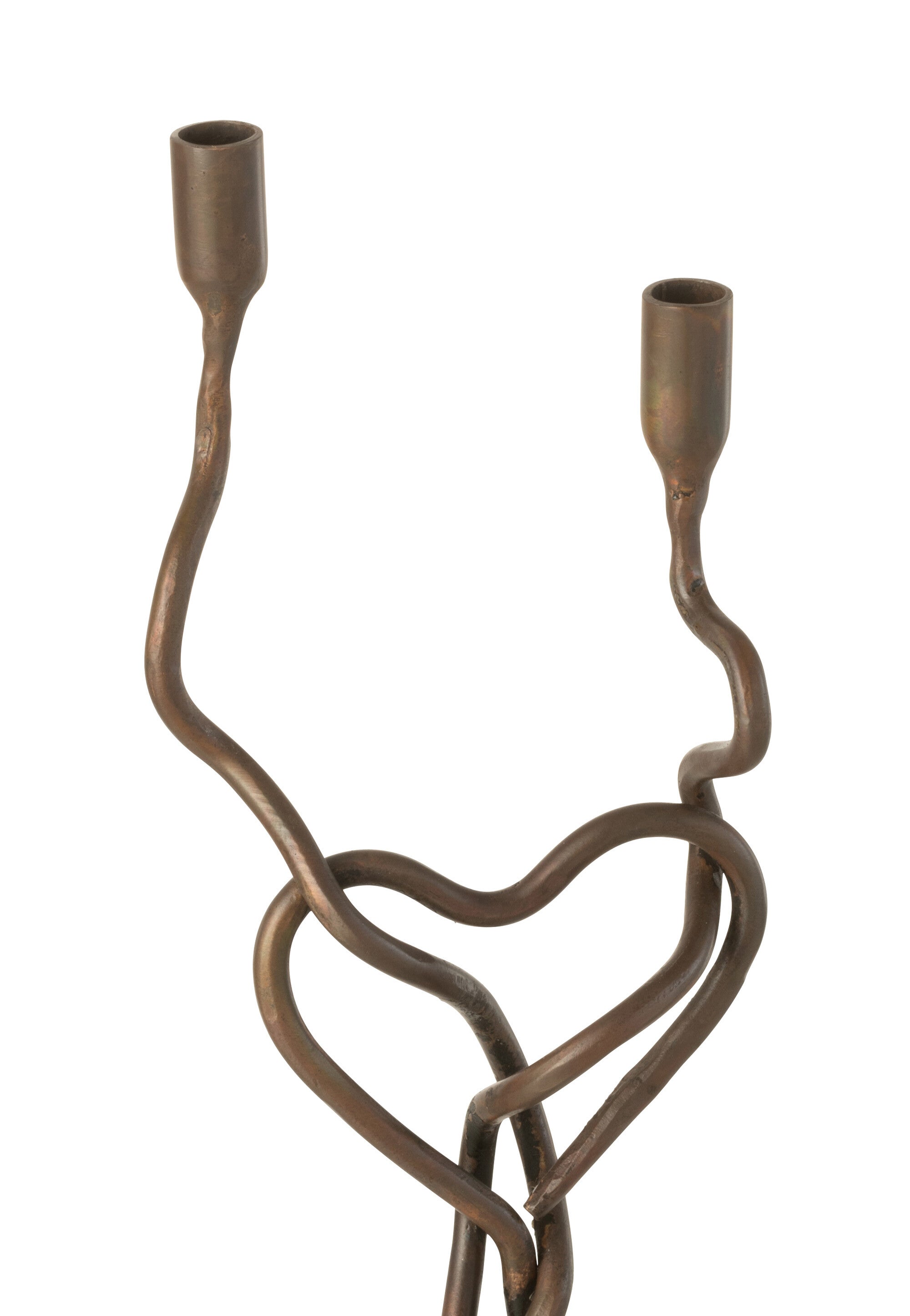 J-Line Kandelaar Holderin Ijzer Zwart/Goud