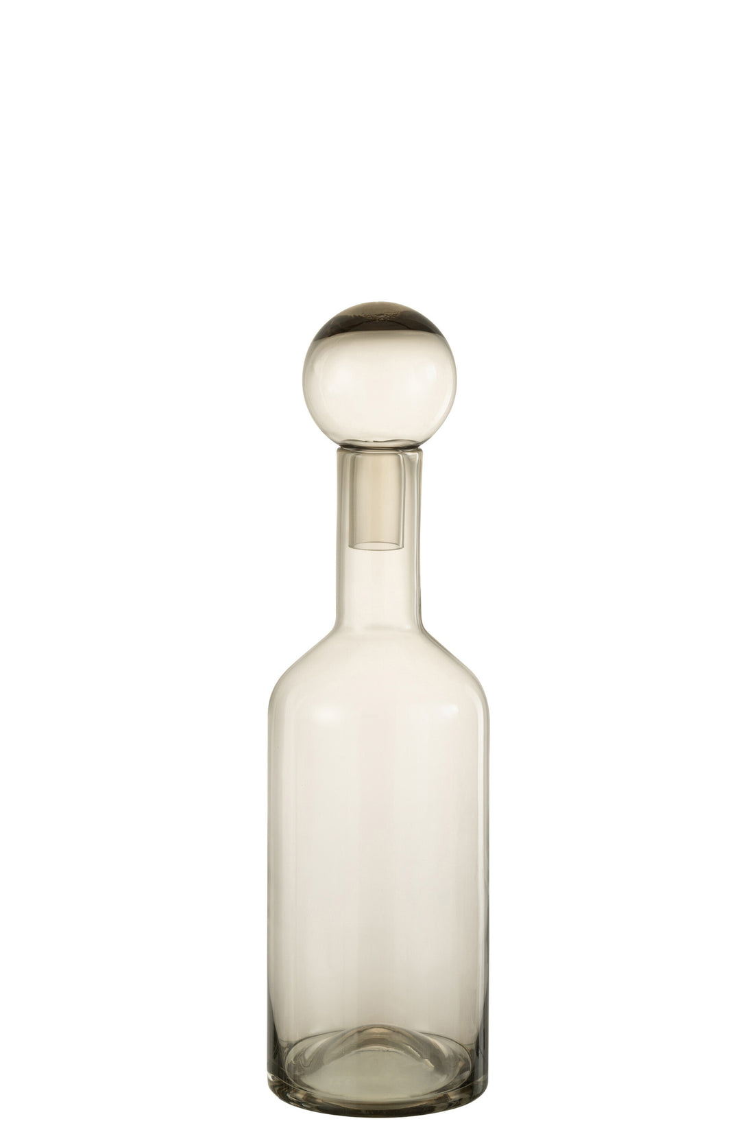 J-Line Fles Deco Norma Glas Grijs Medium