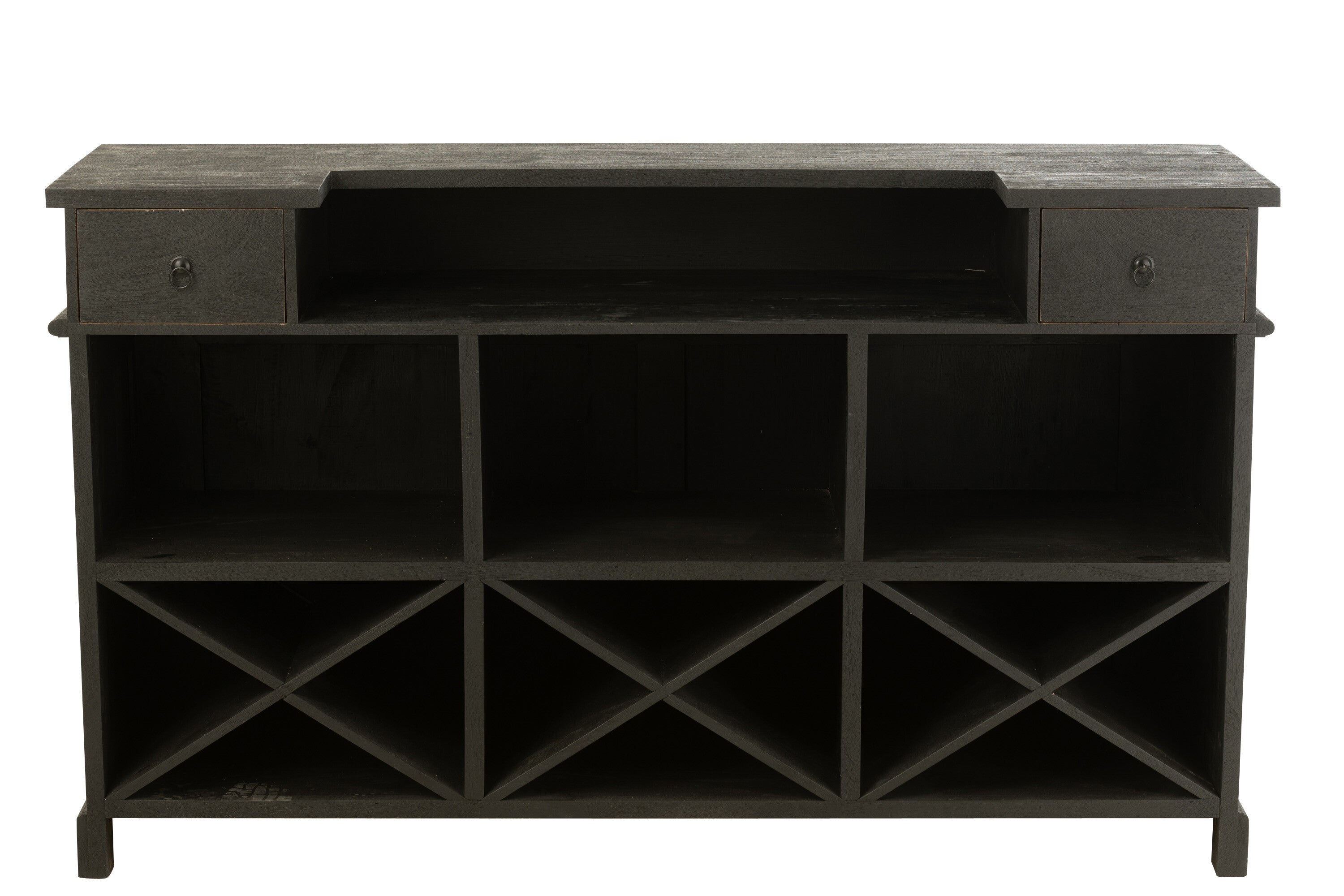 Bar 2 laden Hout Zwart