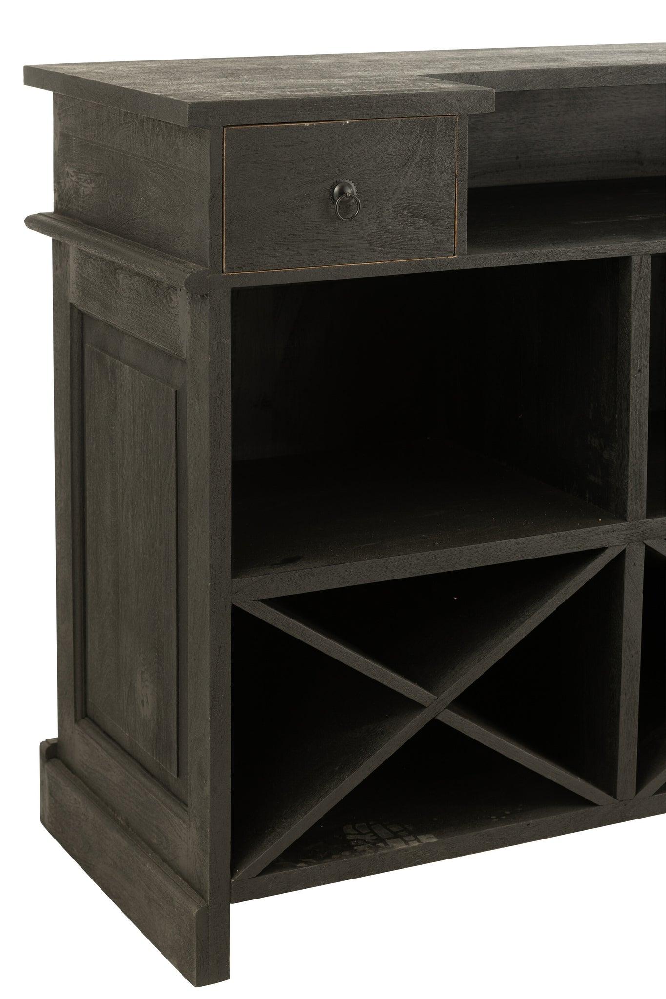 Bar 2 laden Hout Zwart