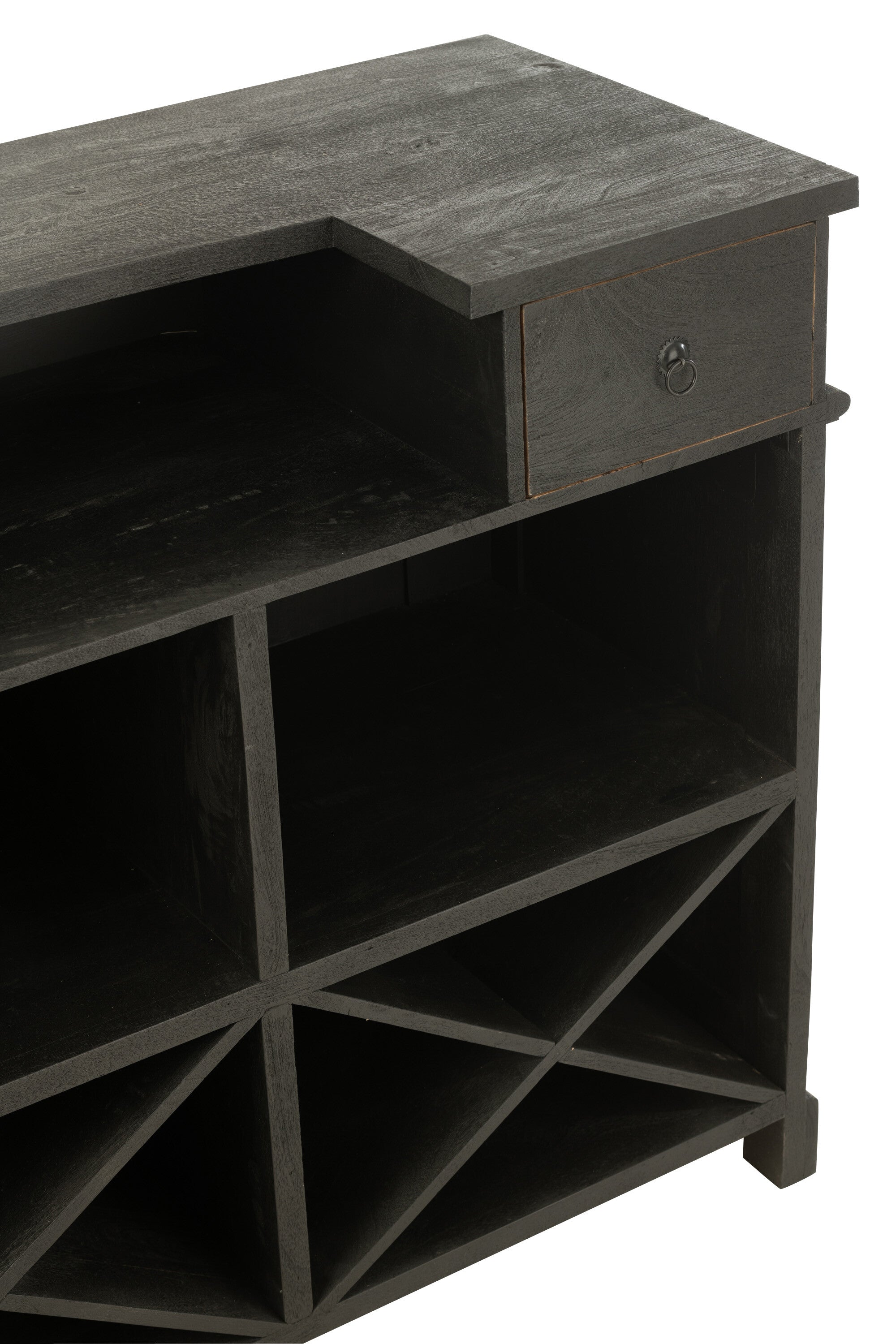 Bar 2 laden Hout Zwart