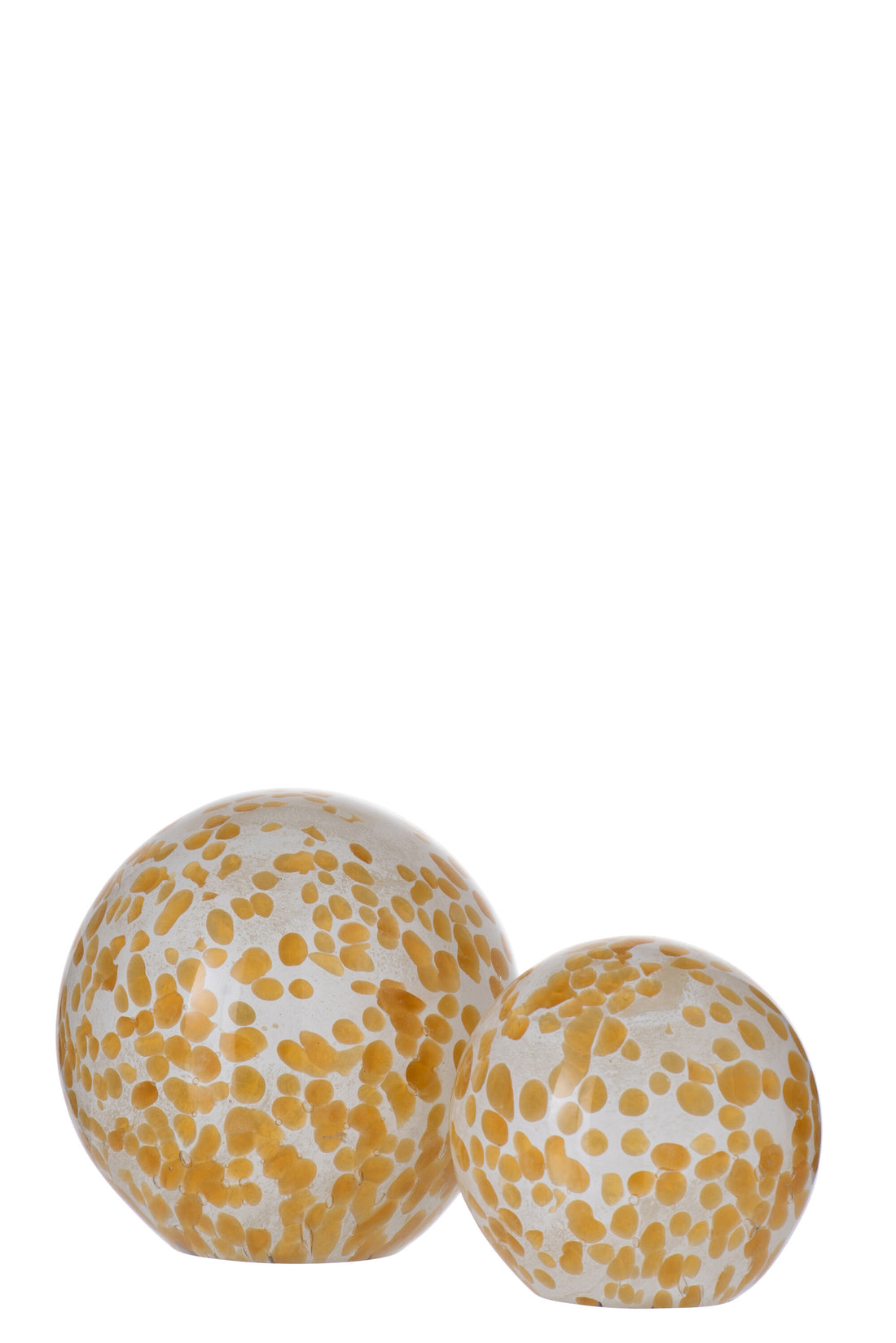 J-Line Presse Papier decoratie - glas - geel - L