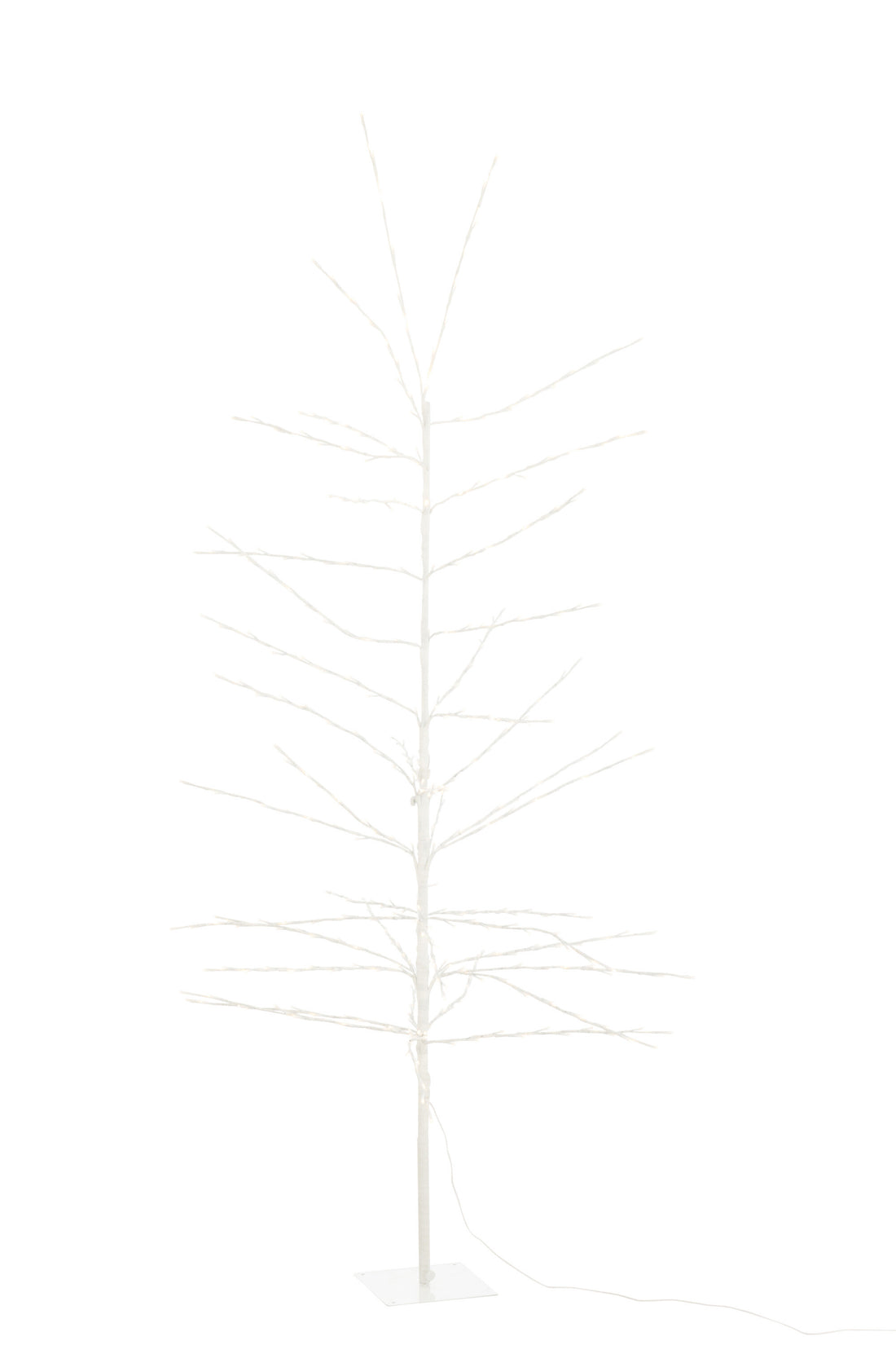 J-Line Kerstboom Kaal+ Led Metaal Wit