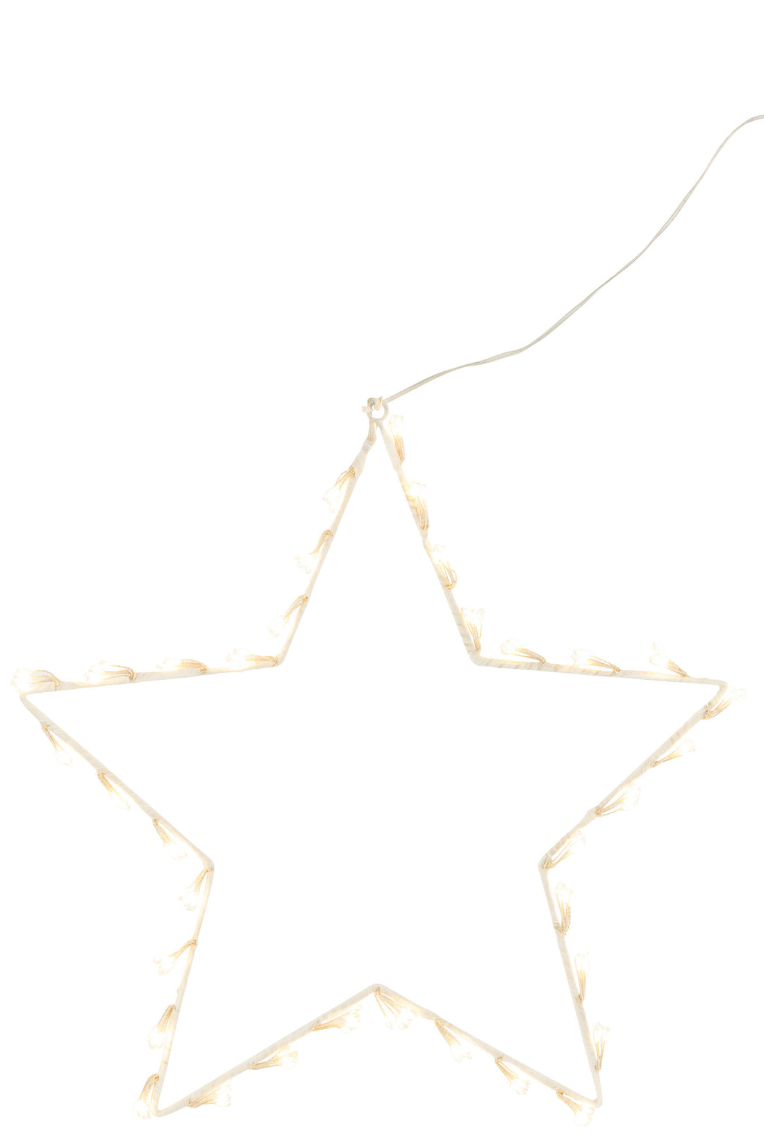 Ster Deco Led Metaal Wit Groot