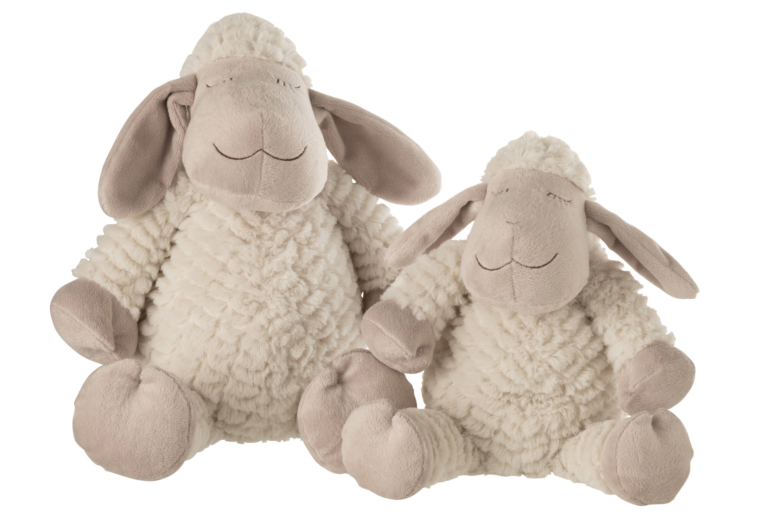 Schaap Pluche Textiel Wit/Beige Groot