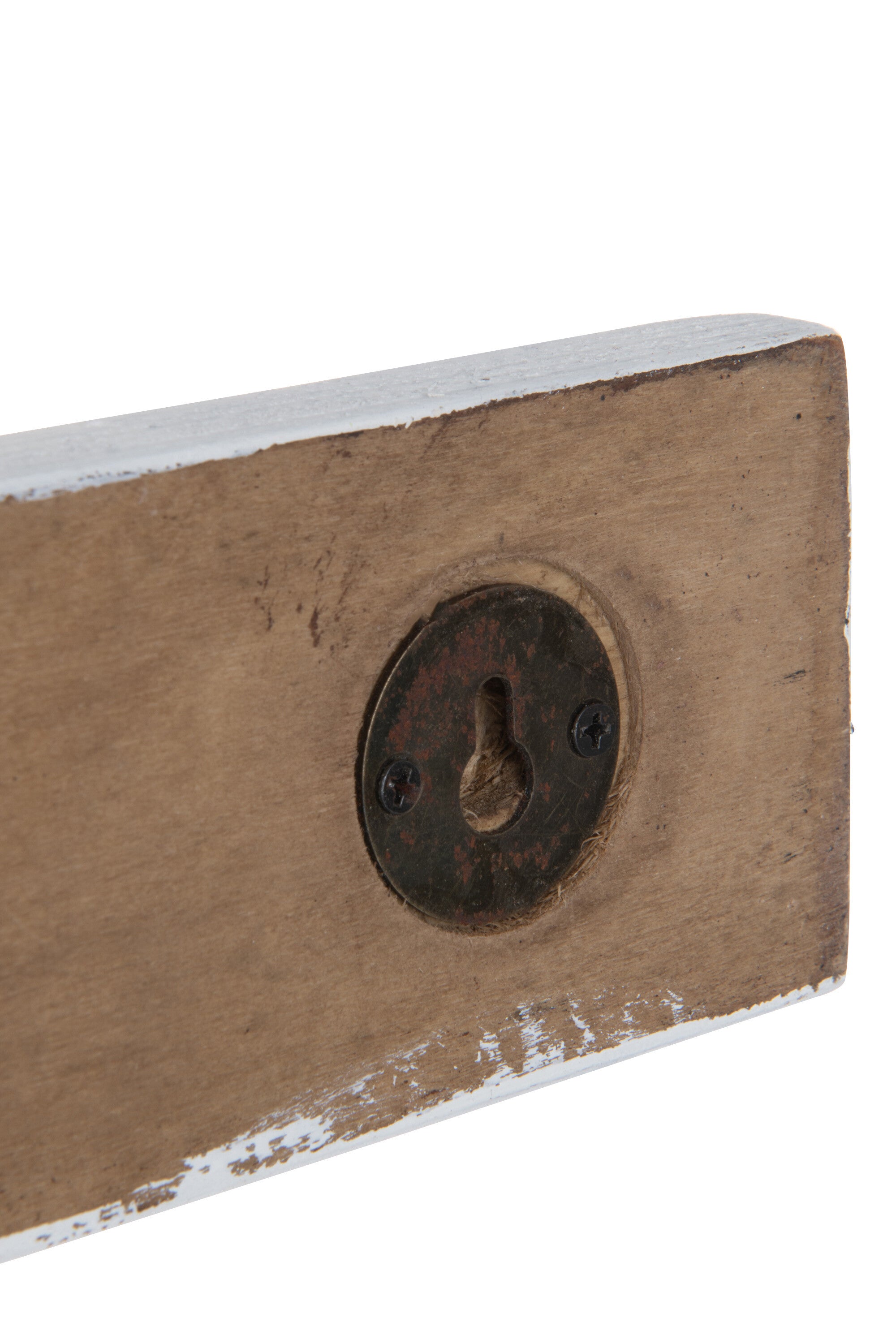 J-Line Kapstok Ski 5 Haken Hout Wit