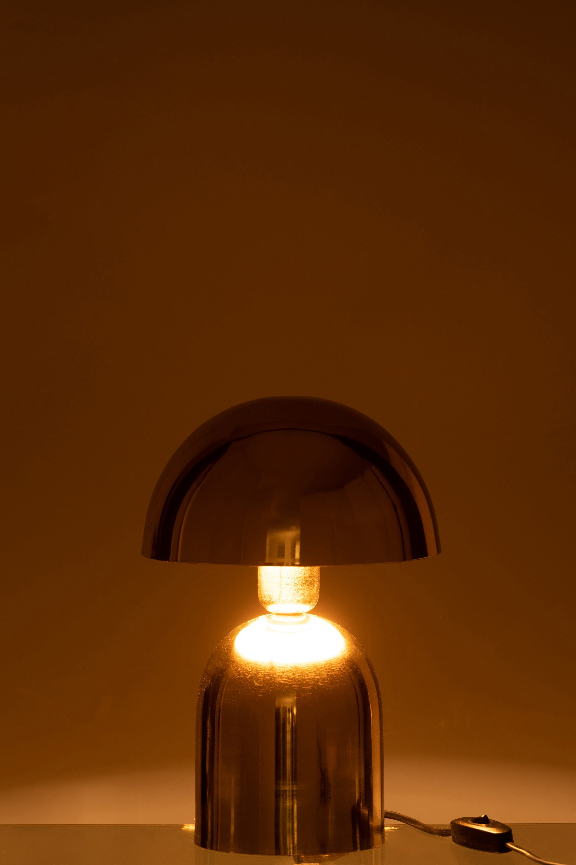 Lamp Paddenstoel Metaal Glanzend Goud