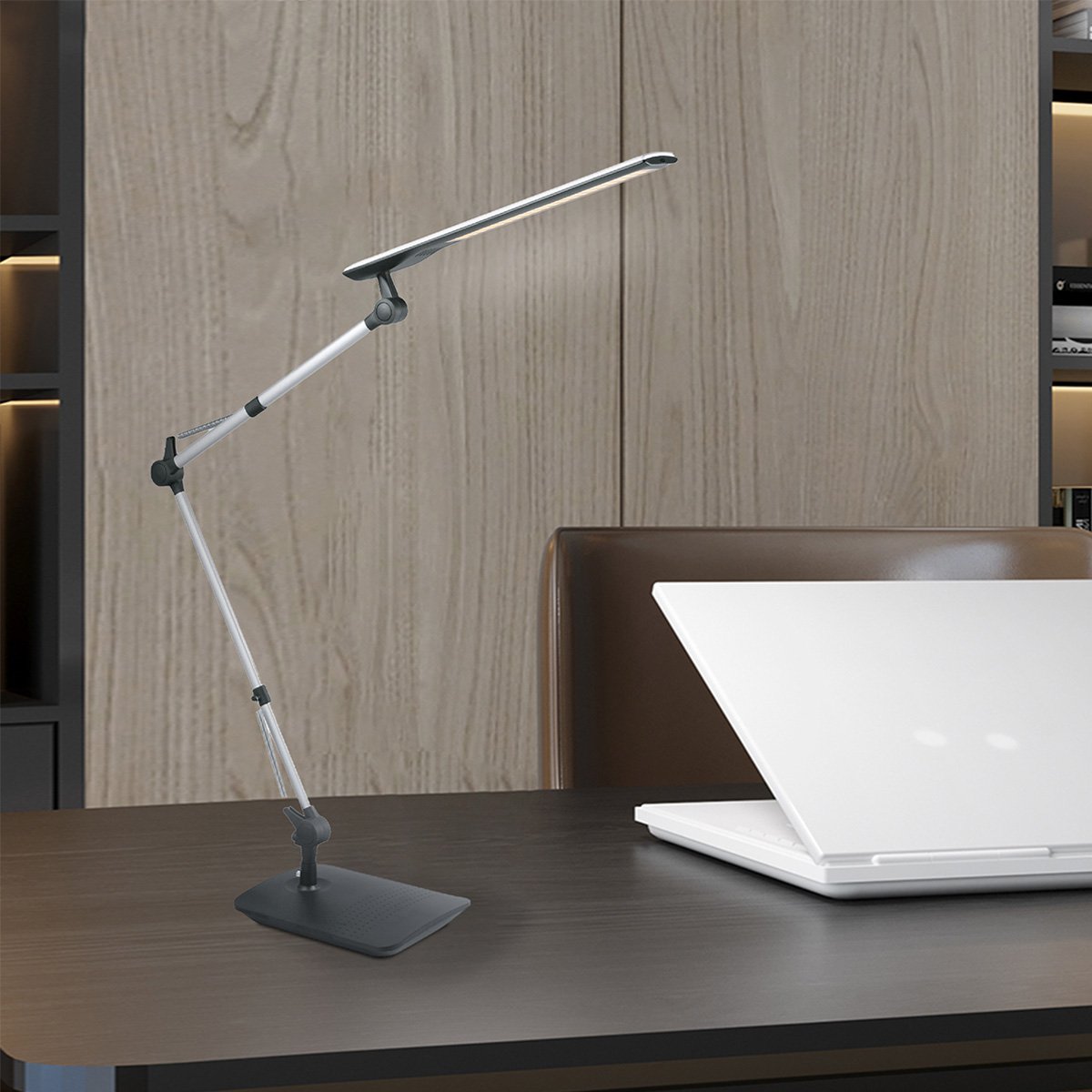 Pro Led Bureaulamp 4W Zilver - Zwart - Verstelbare