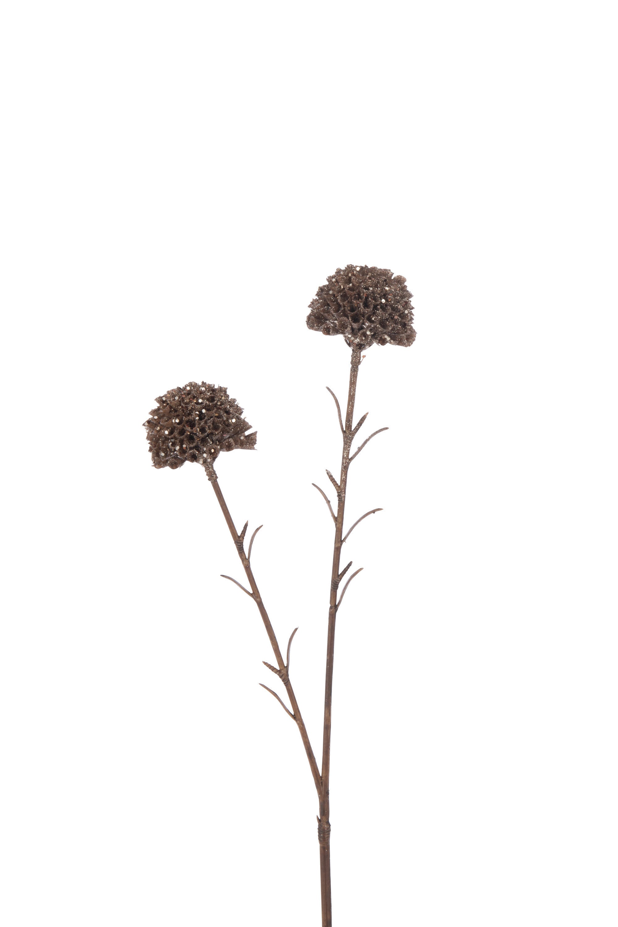 J-Line Tak Marigold 2 Bloemen+Glitters Plastiek Bruin