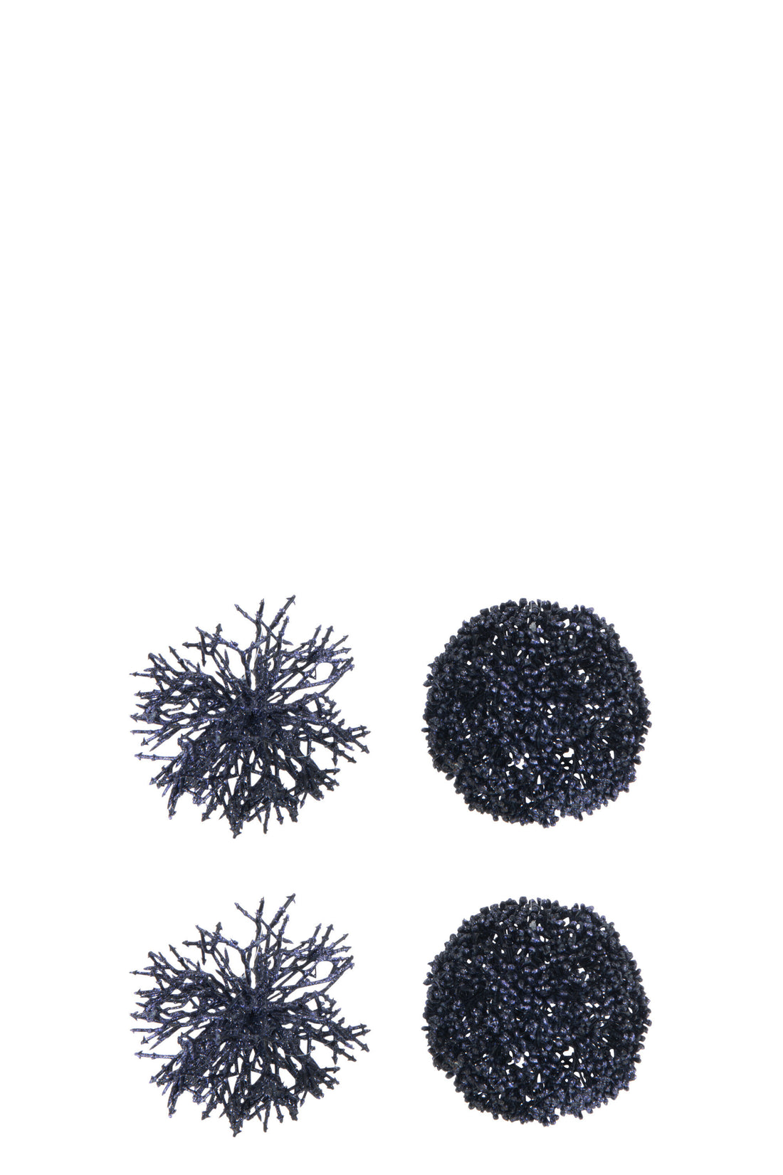 J-Line Doos Van 4 Bal Hanger Rond/Koraal Plastiek Blauw