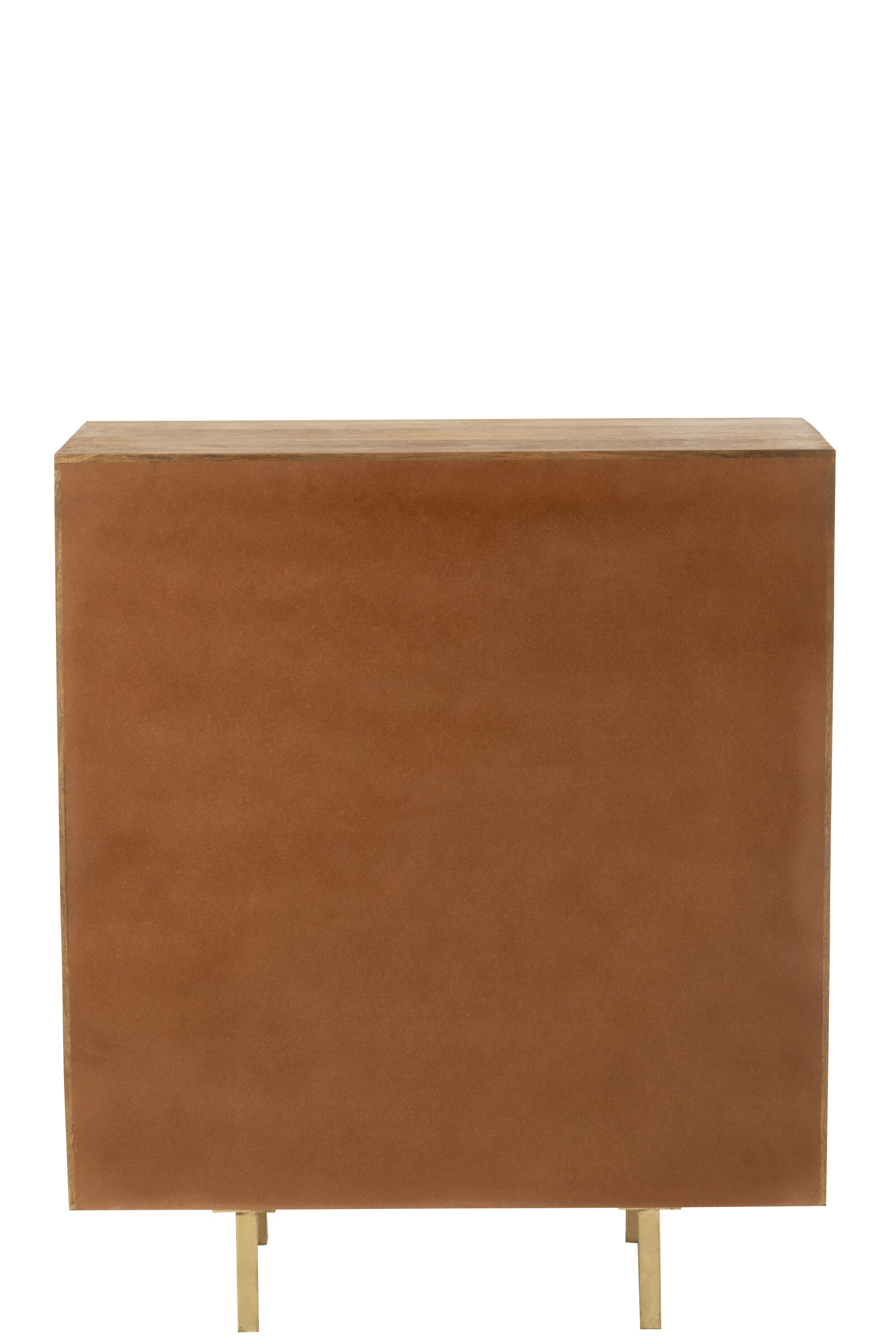 J-Line Kast Nino Metaal/Mangohout Naturel/Goud