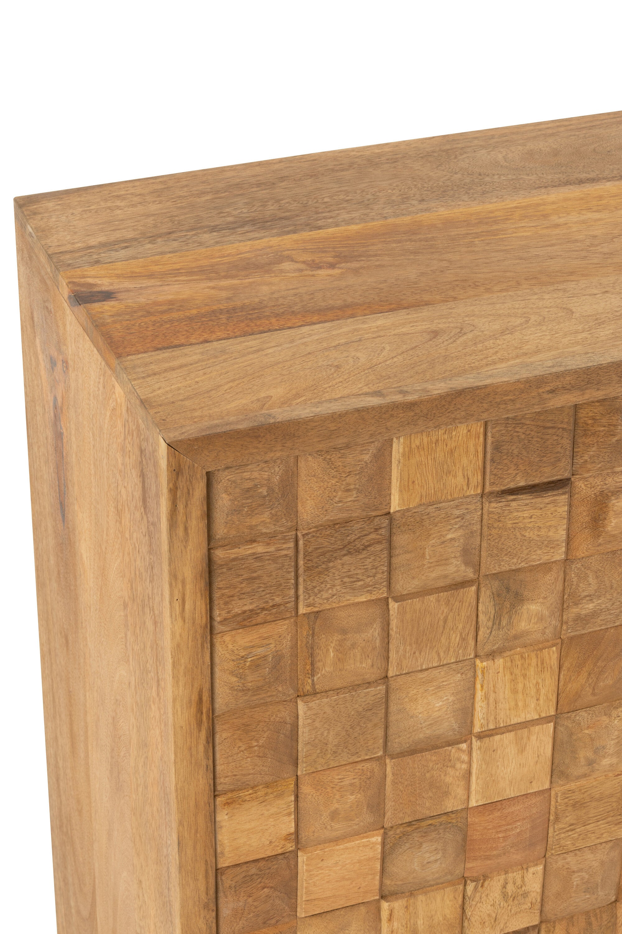 J-Line Kast Nino Metaal/Mangohout Naturel/Goud