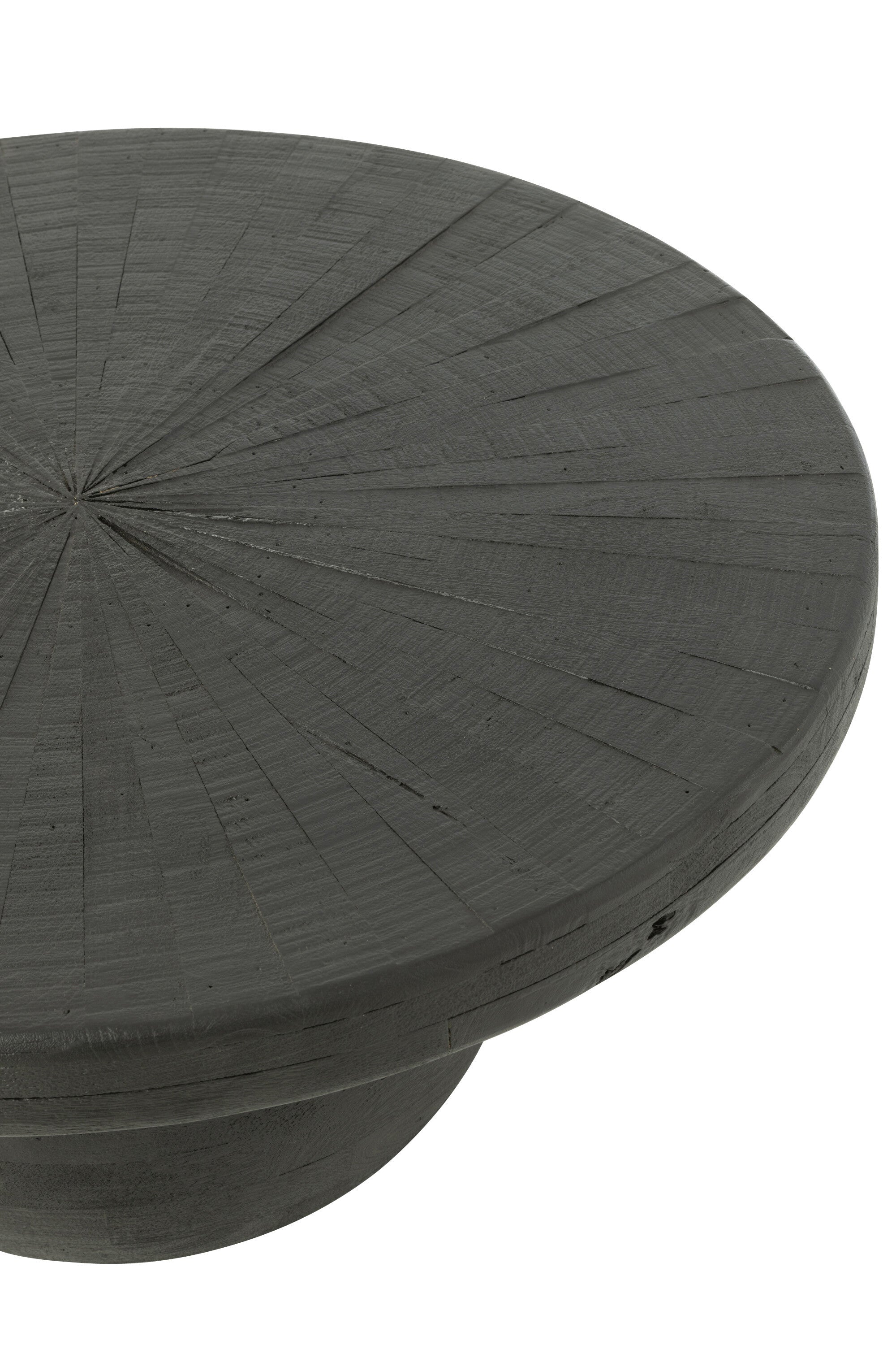J-Line Bijzettafel Bol Shanil Hout Zwart - 80.00 x 80.00 x 39.50 cm