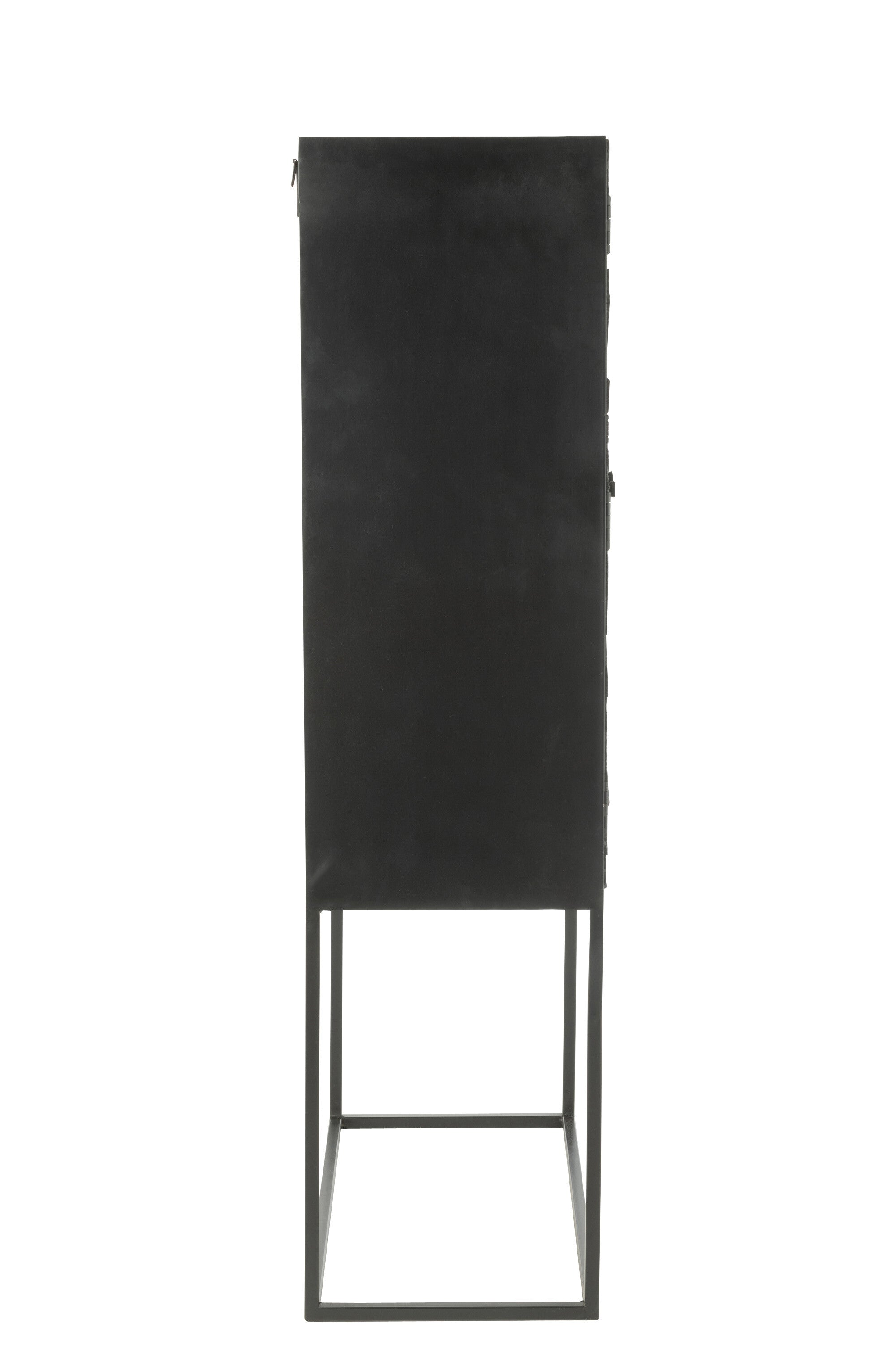 J-Line barkast Shanil - hout/ijzer - zwart