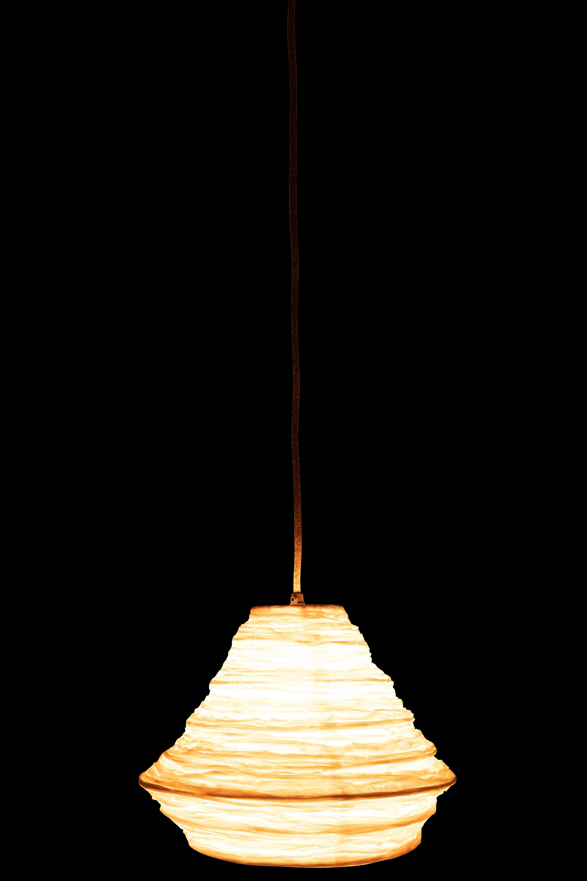 J-Line Belvivere hanglamp Rotan Raffia Wit