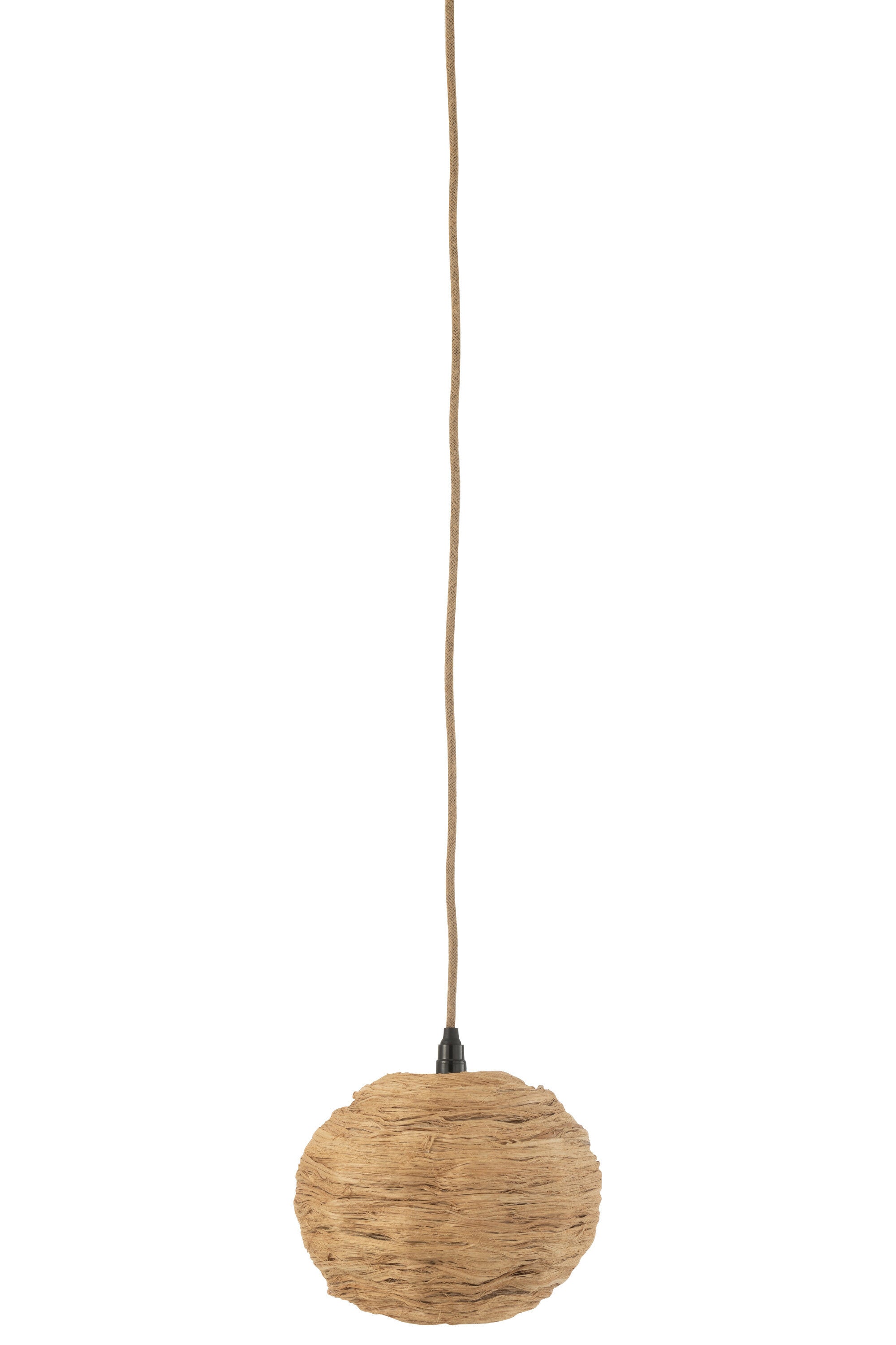 J-Line Belvivere Hanglamp Bol Bananenbladeren Naturel Small