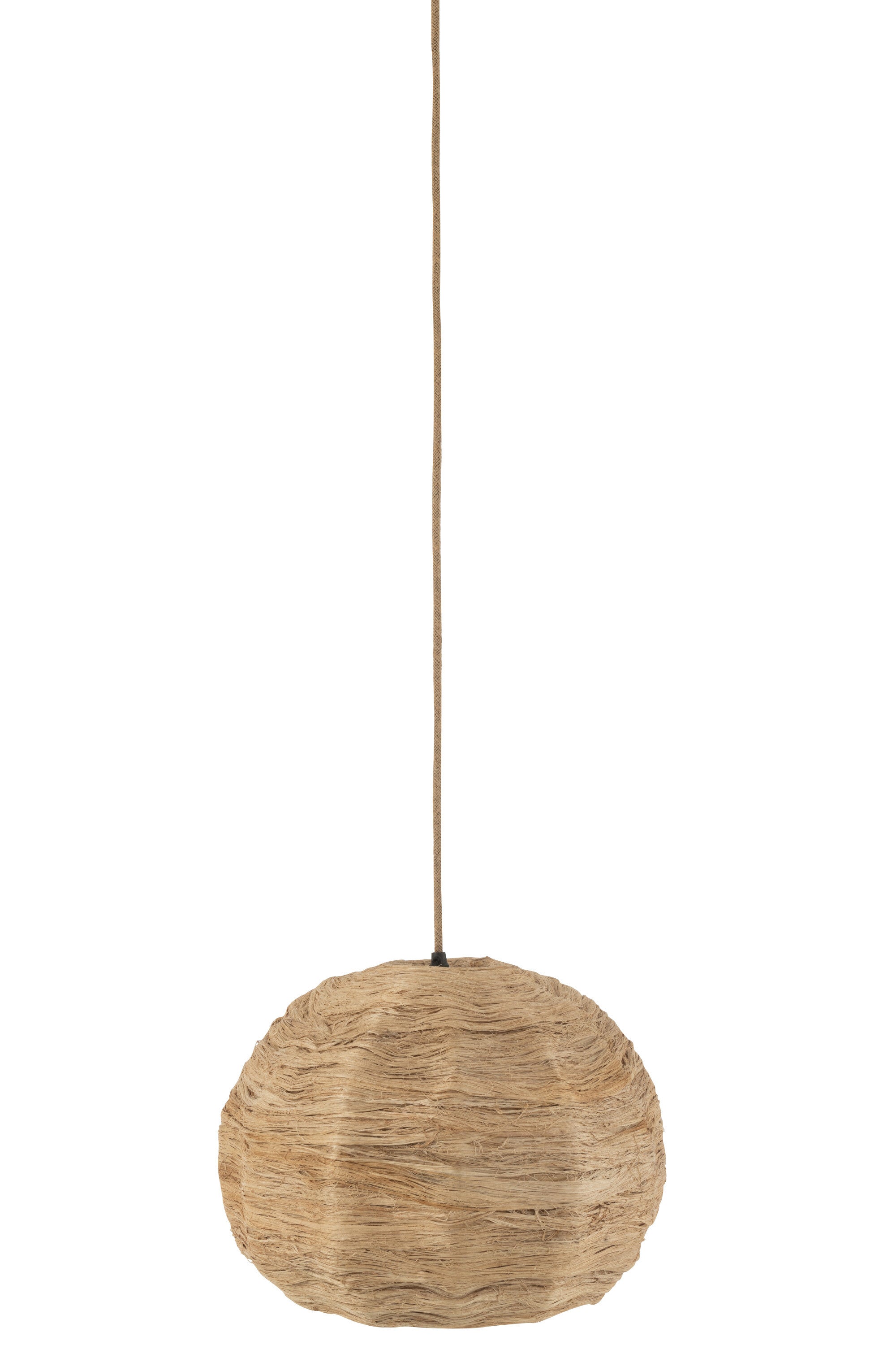 J-Line Belvivere Hanglamp Bol Bananenbladeren Naturel Medium