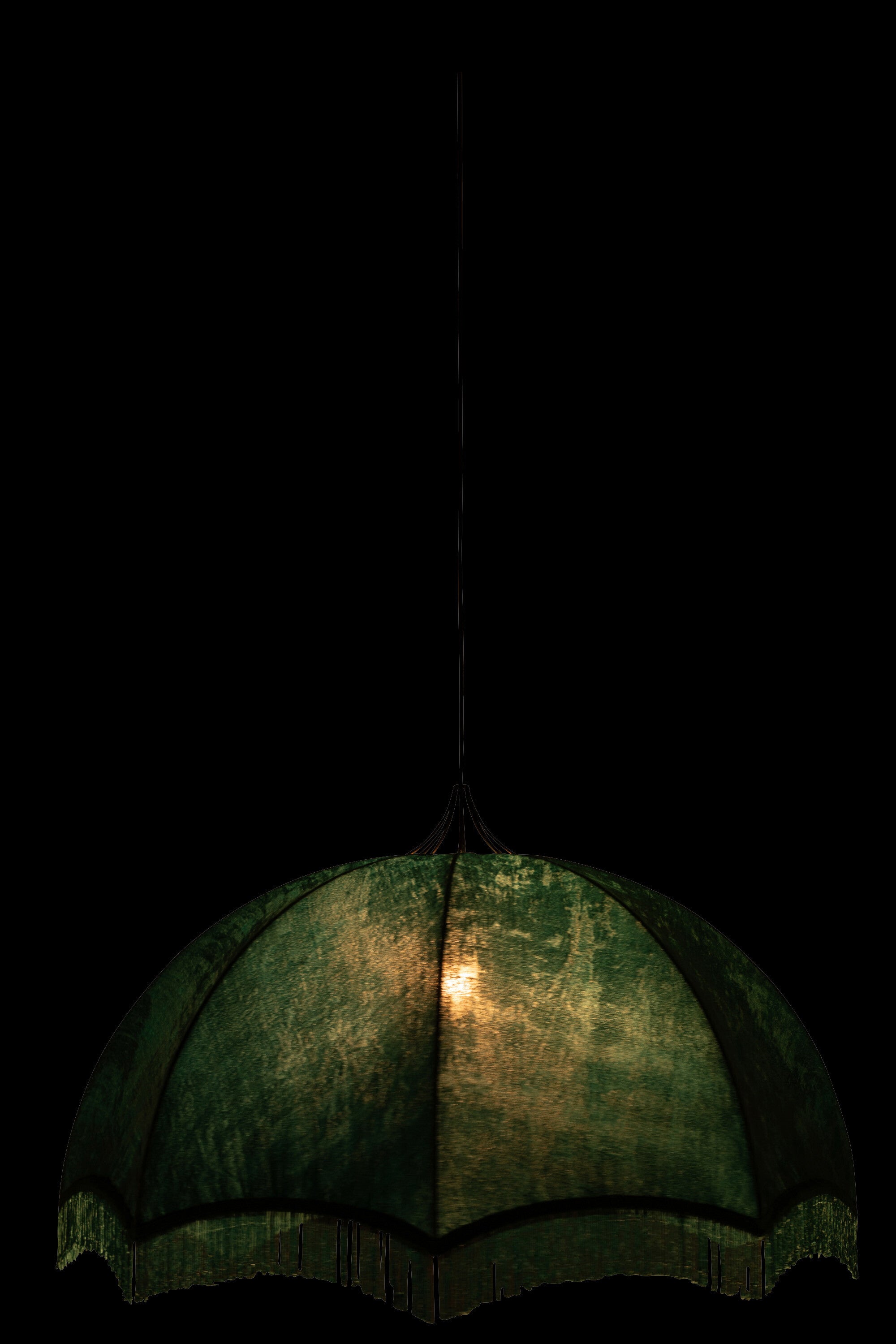 J-Line Hanglamp Velvet/Katoen Petrol