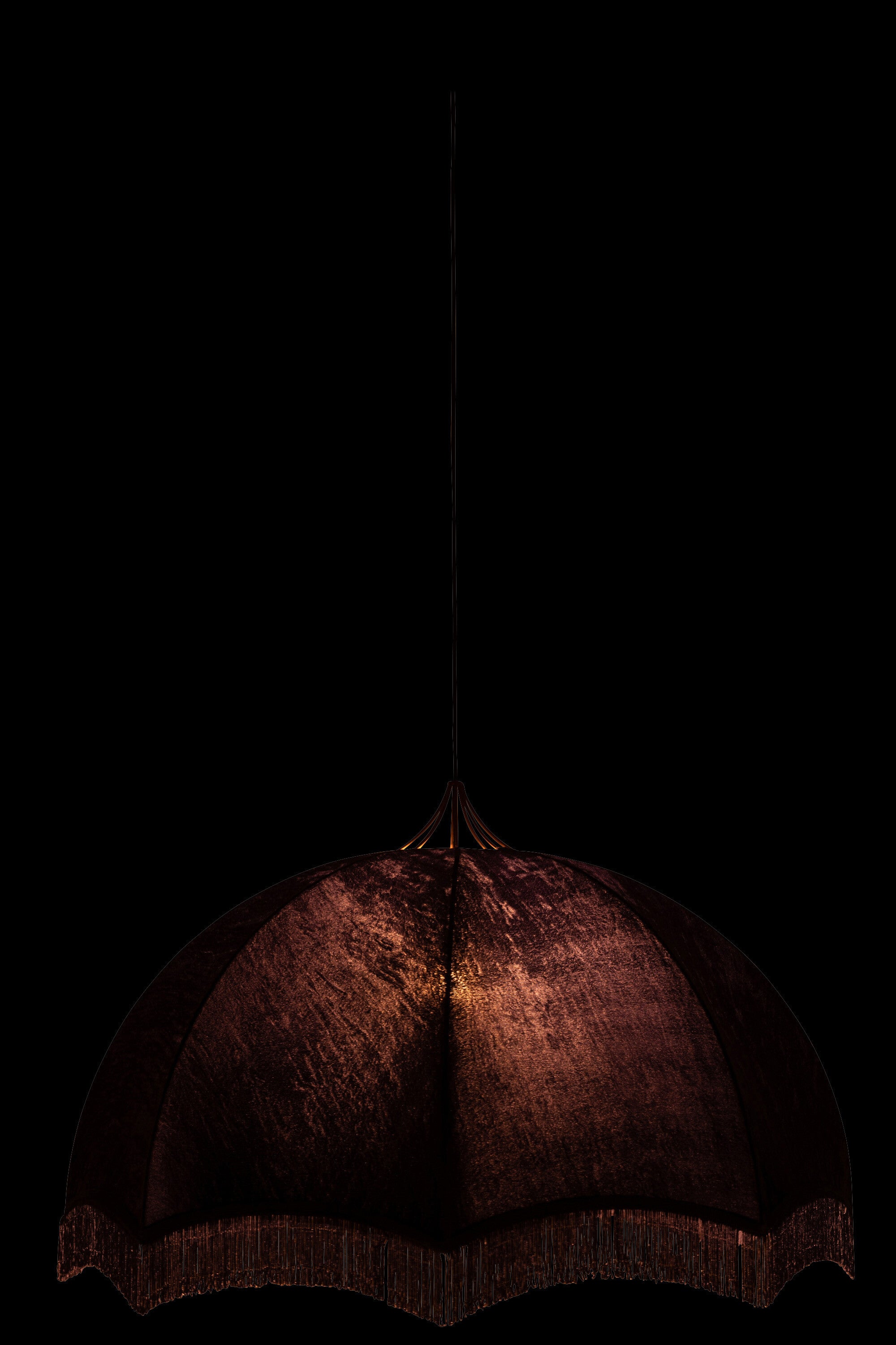 J-Line Hanglamp Velvet/Katoen Paars