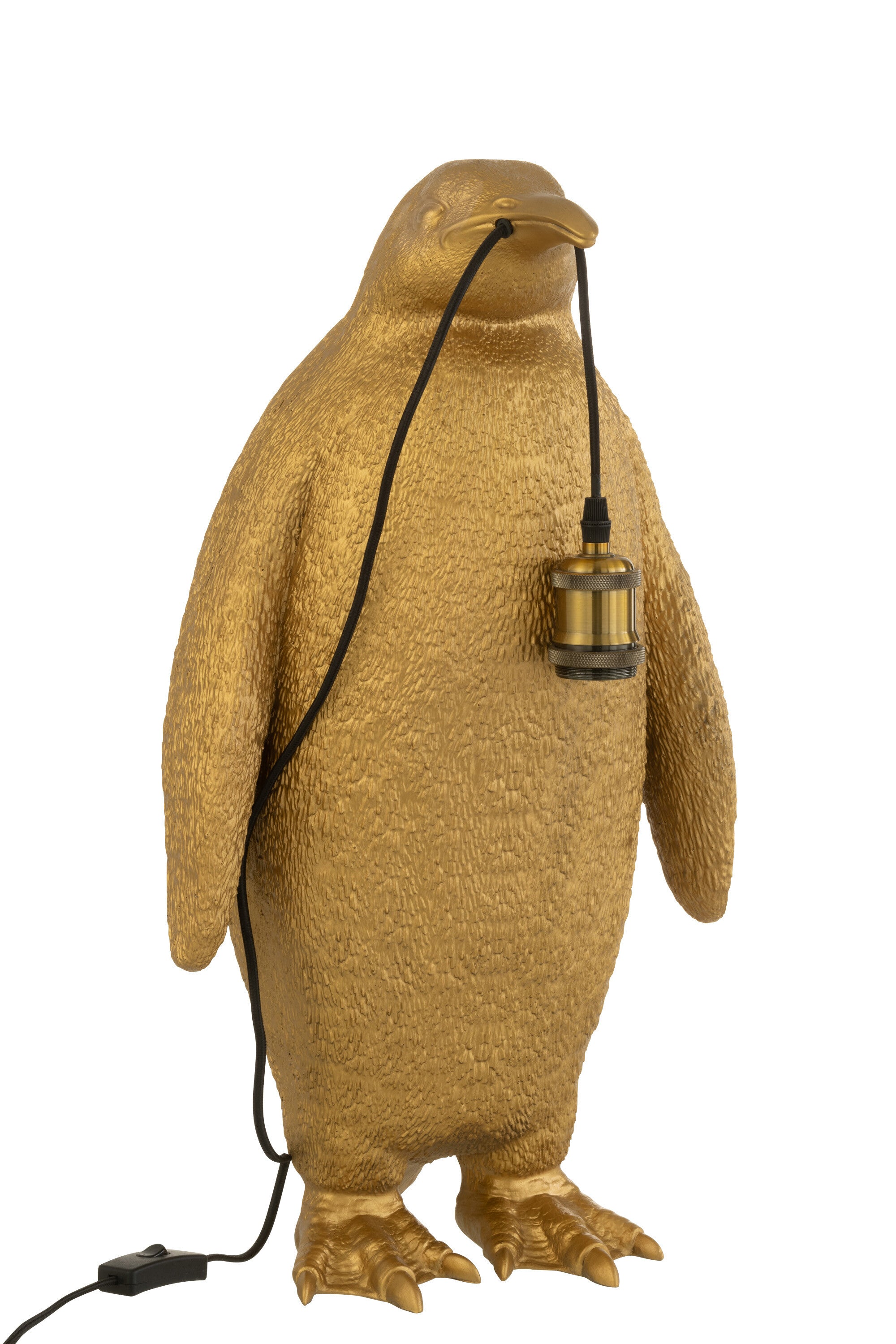 J-Line Tafellamp Pinguïn Resine Goud Large