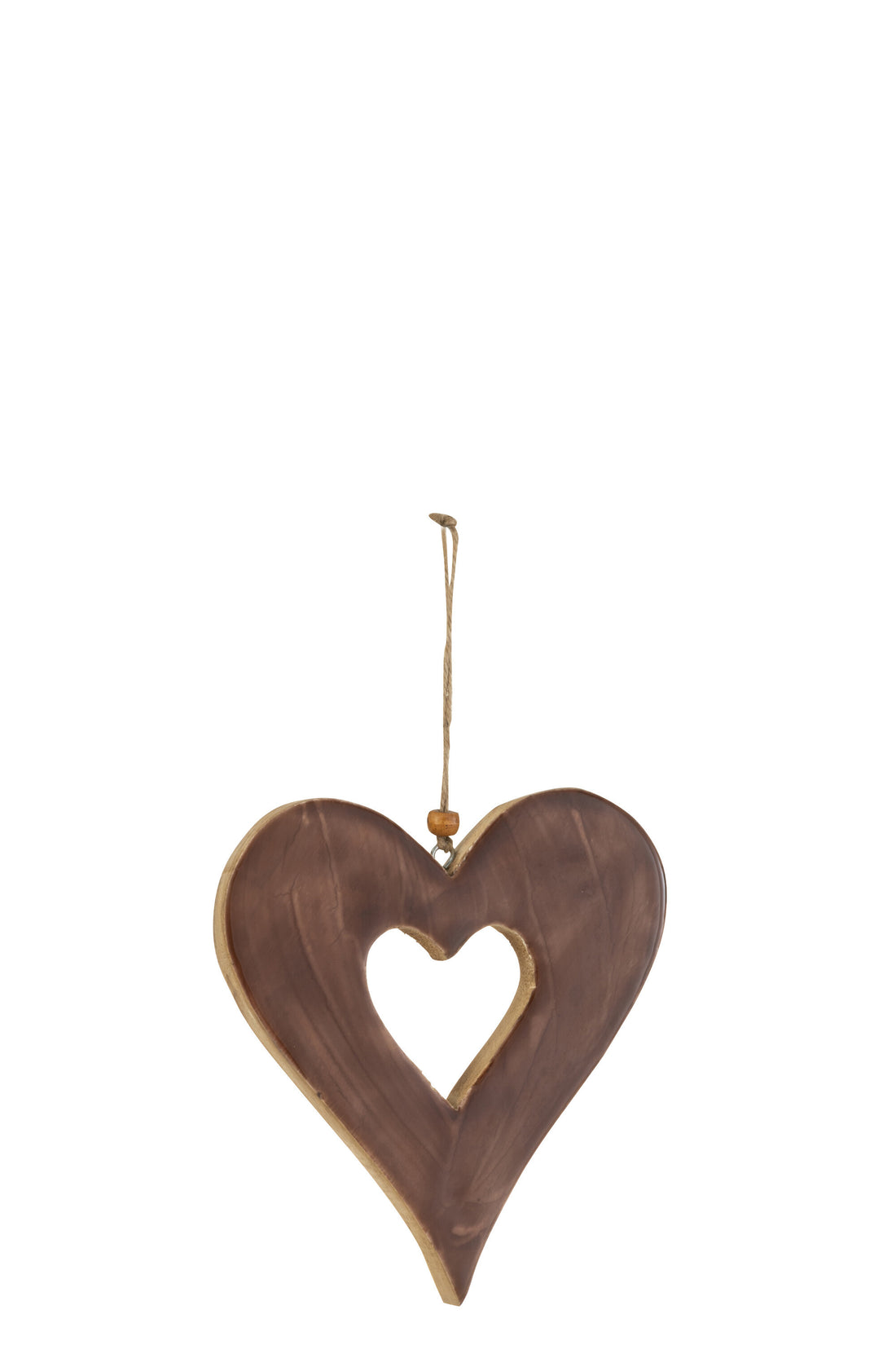 J-Line Hanger Hart Hout Bruin Groot
