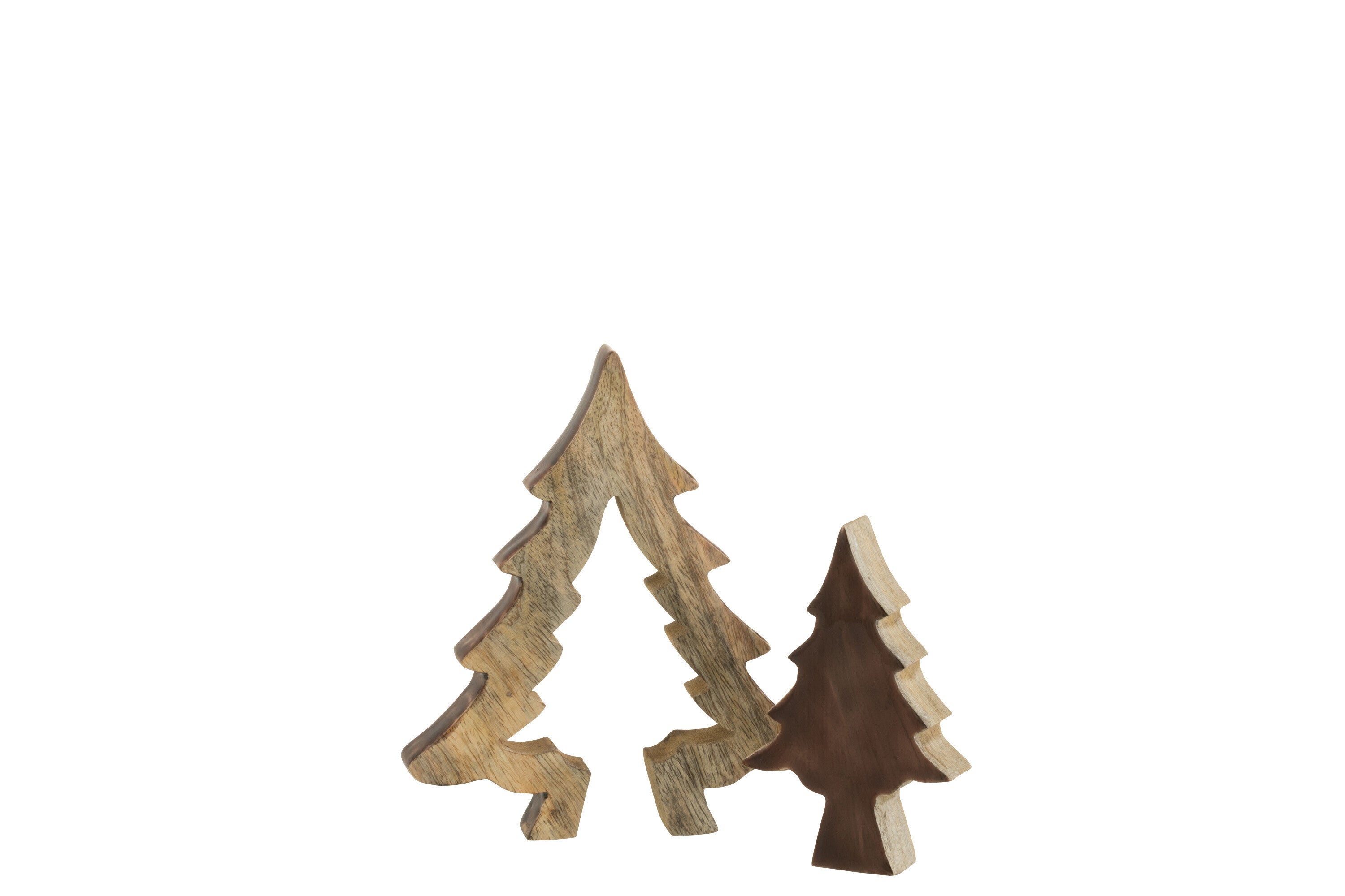 J-Line Boom Puzzel Hout Bruin/Naturel Small