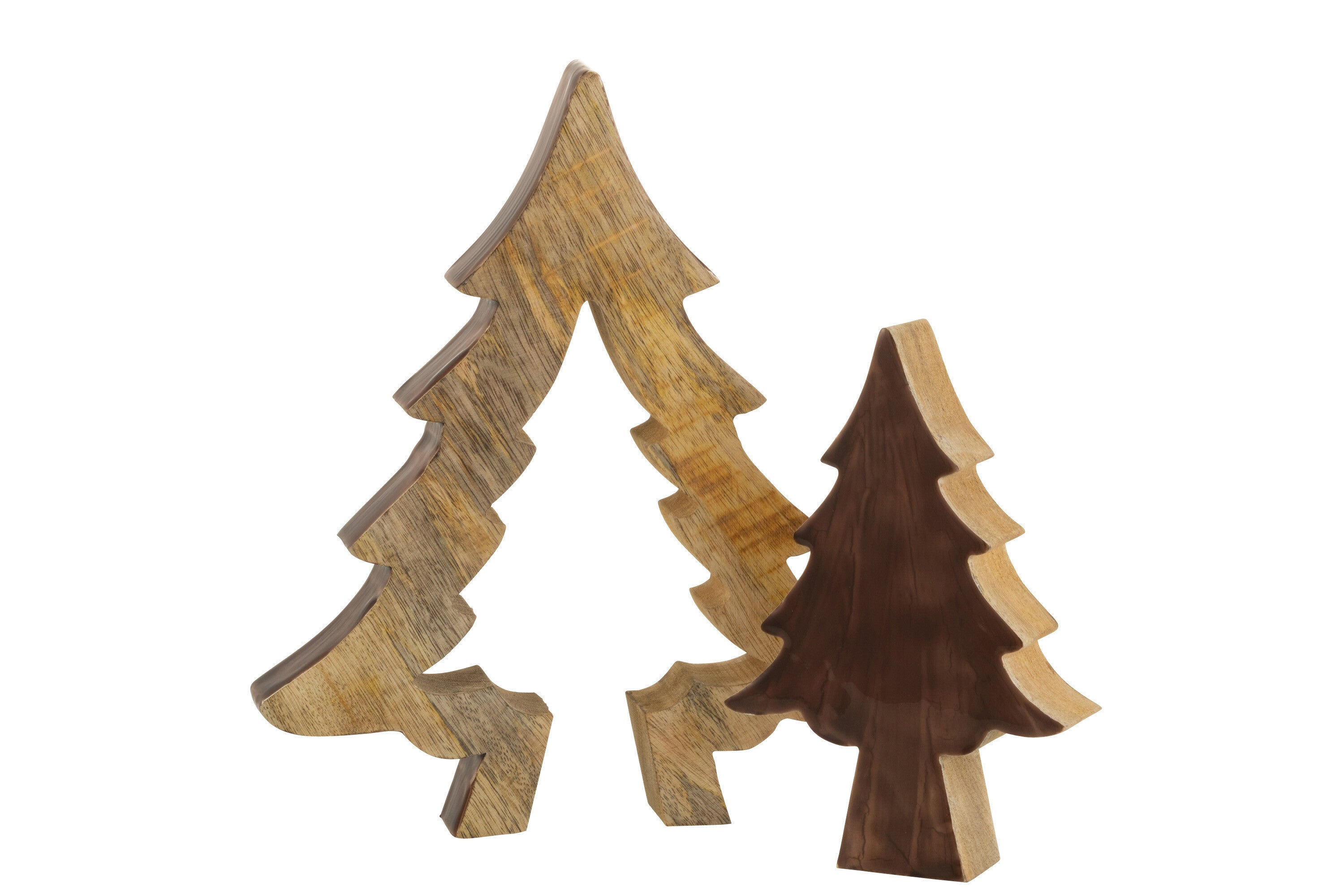 J-Line Boom Puzzel Hout Bruin/Naturel Large