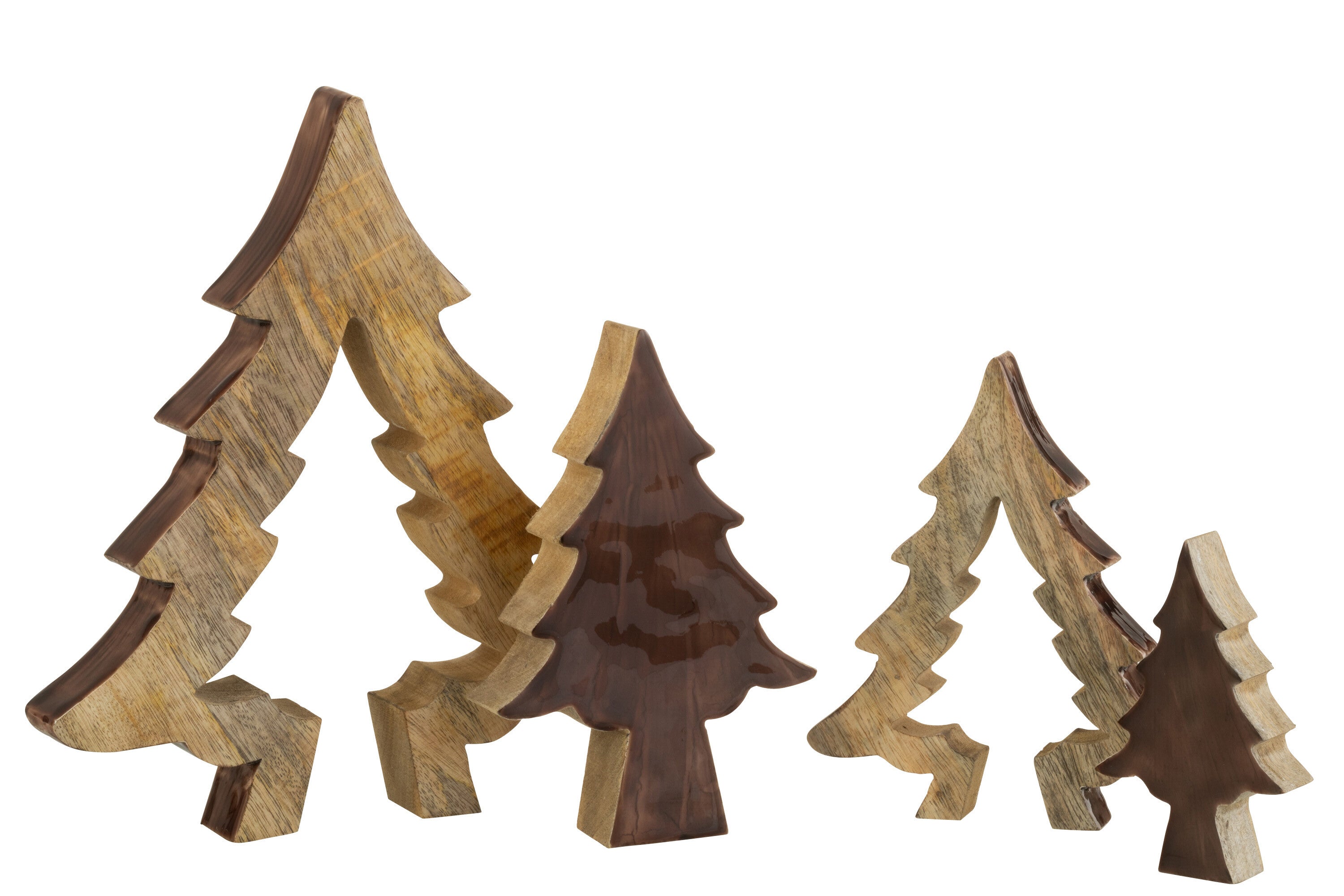 J-Line Boom Puzzel Hout Bruin/Naturel Large