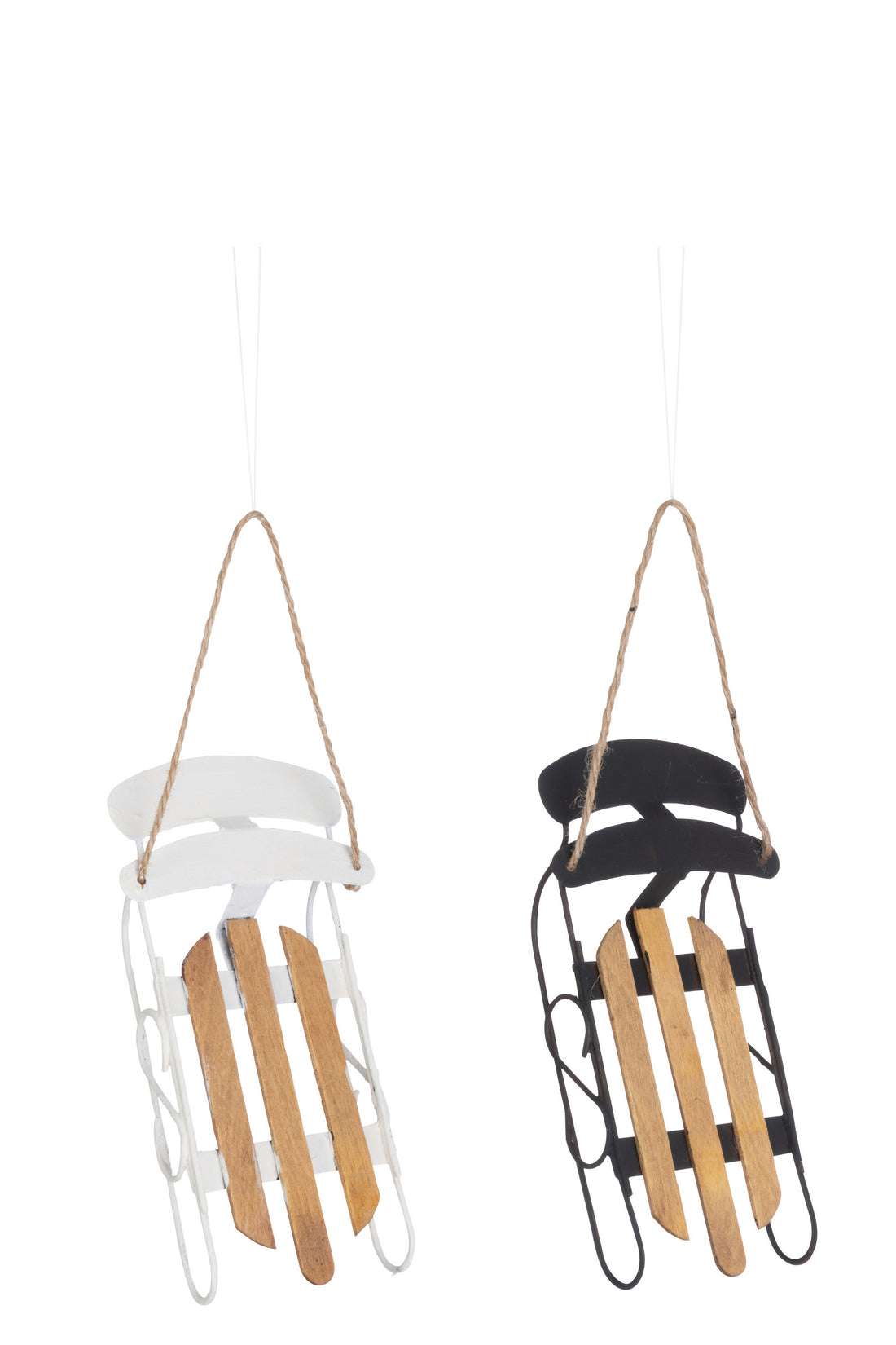 Hangers Slee Metal/Plaatmateriaal Zwart/Wit Assortiment Van 2