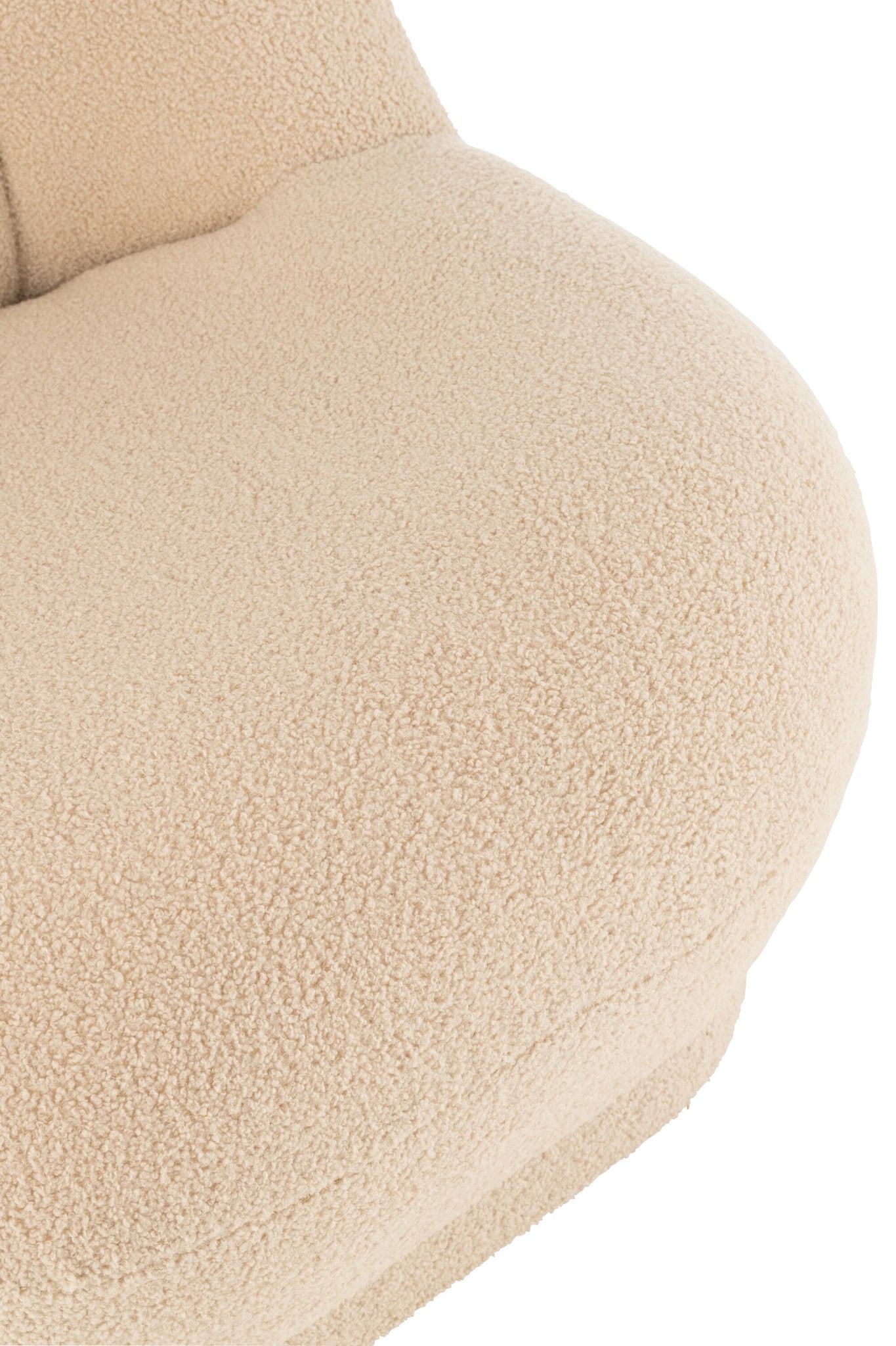 Kruk Teddy Velvet Wit Warm Beige