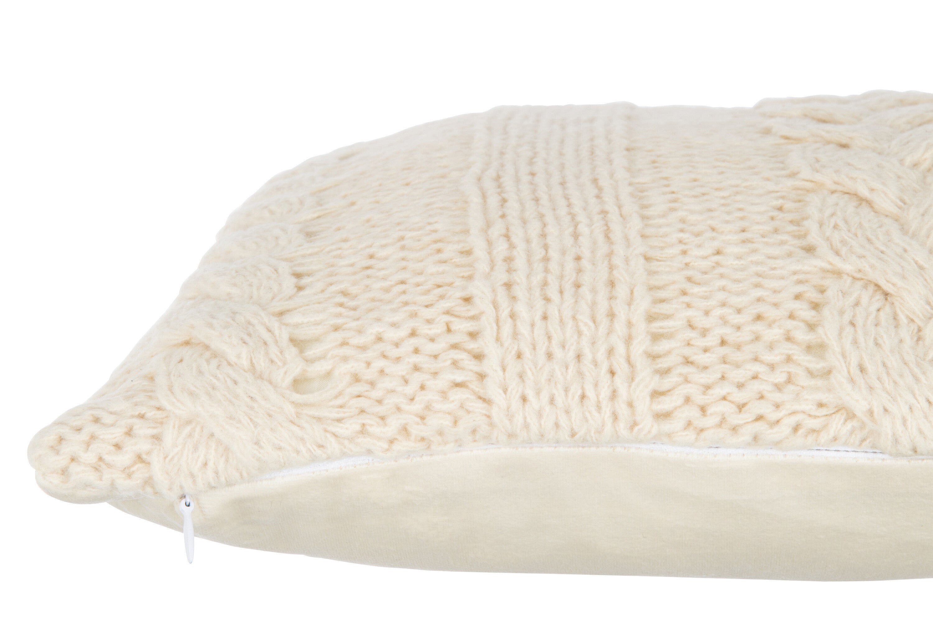 J-Line Kussen Twist Polyester Beige
