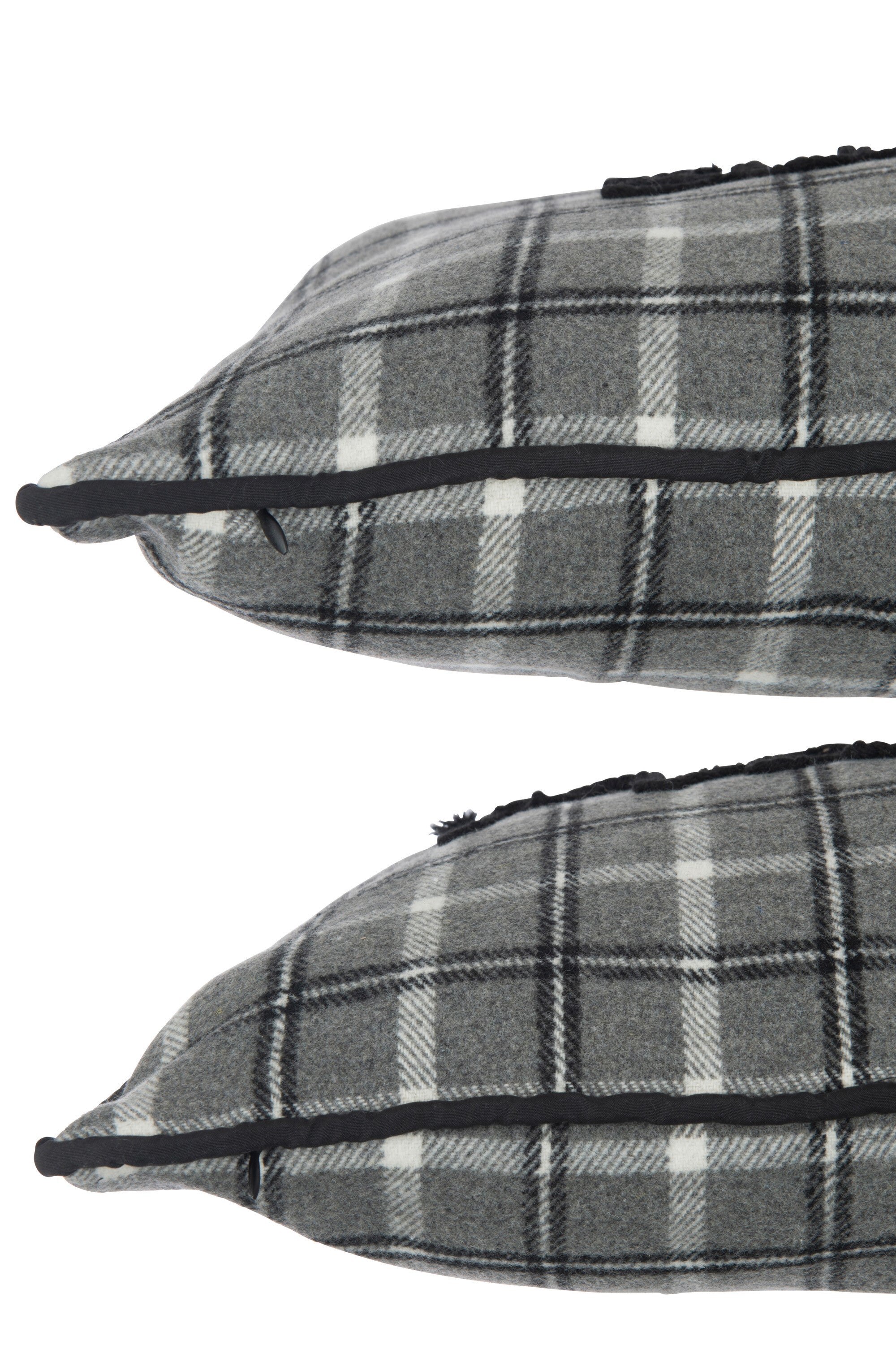 Kussen Tekst Polyester Grijs Ass2