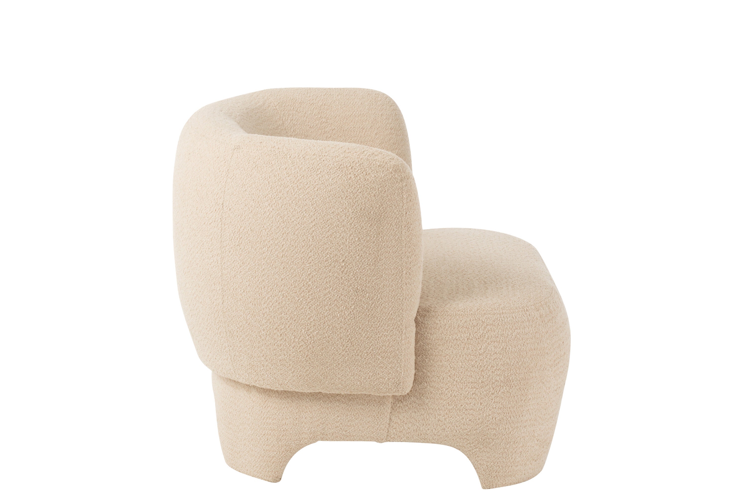 Zitplaats 1-Persoon Gebreid Textiel/Hout Wit