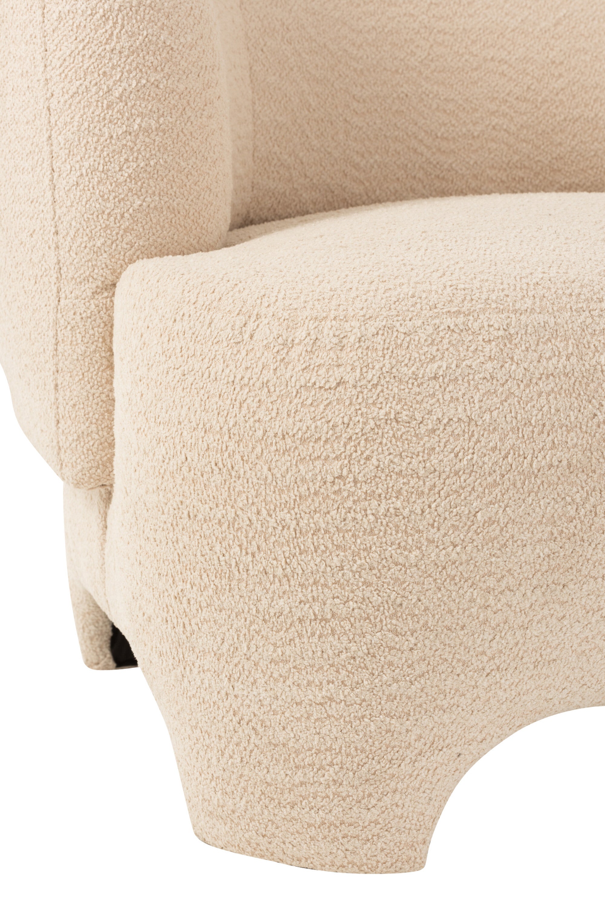Zitplaats 1-Persoon Gebreid Textiel/Hout Wit