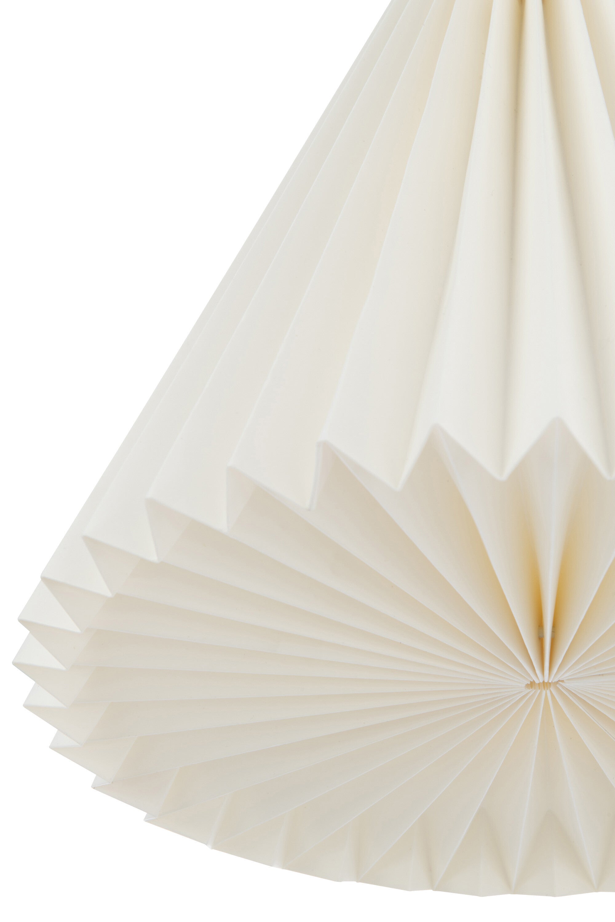 J-Line Belvivere Perkamentlight van gevouwen supergoede kwaliteit papier lamp - wit