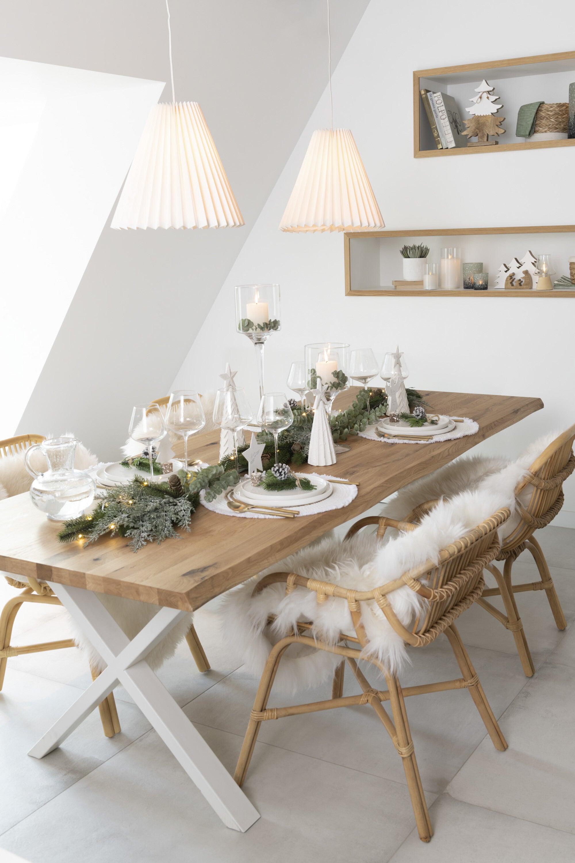 J-Line Belvivere Perkamentlight van gevouwen supergoede kwaliteit papier lamp - wit