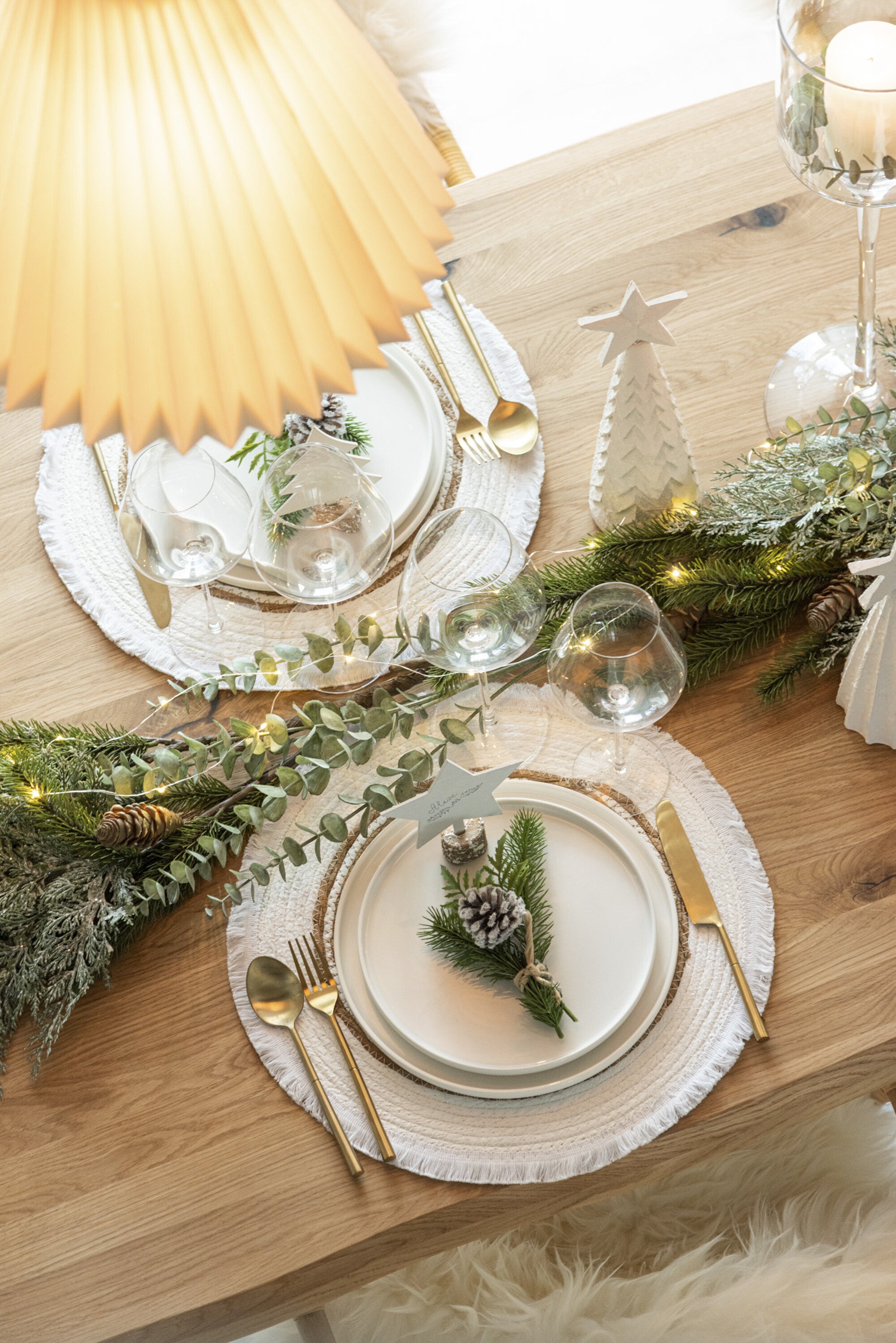 J-Line Belvivere Perkamentlight van gevouwen supergoede kwaliteit papier lamp - wit