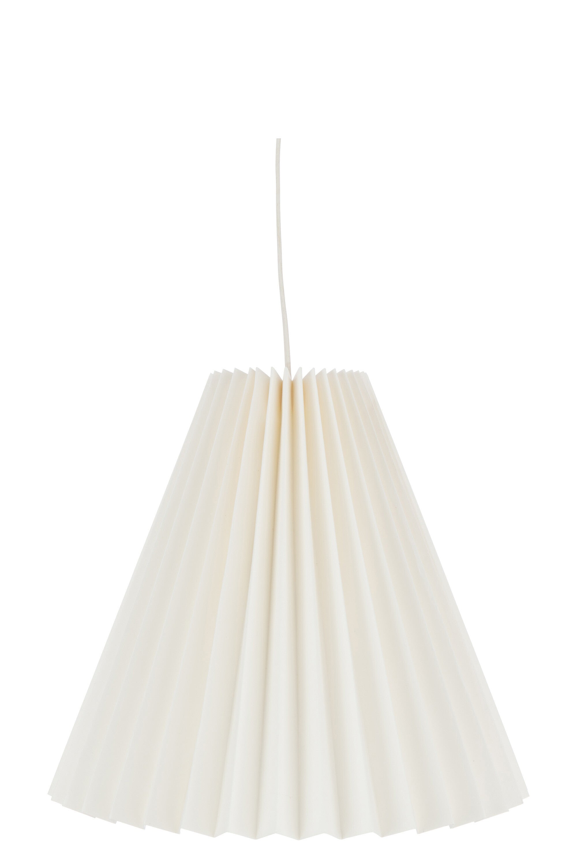 J-Line Belvivere Perkamentlight van gevouwen supergoede kwaliteit papier lamp - wit