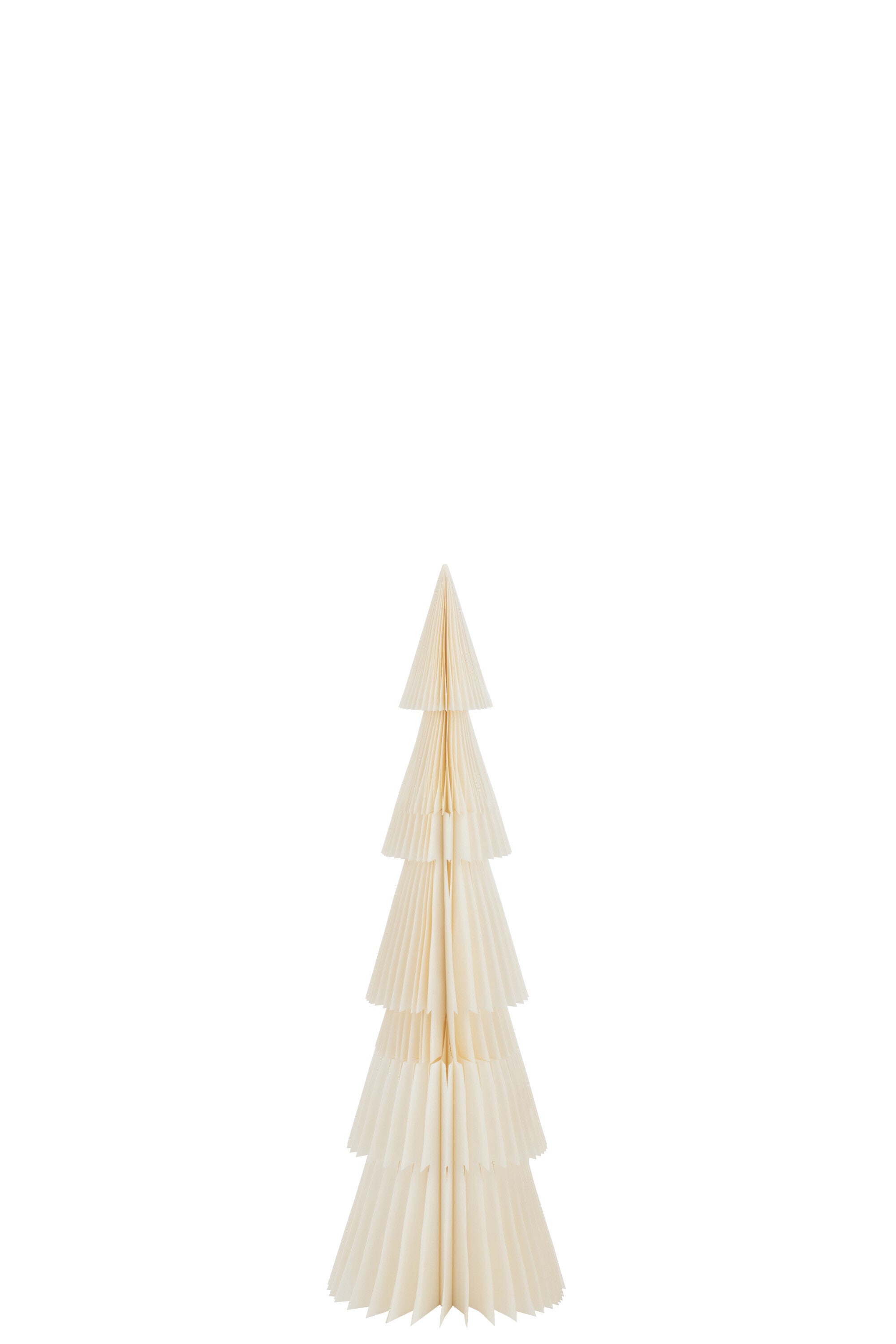 J-Line Christmas Tree Folding Paper Cream White Small