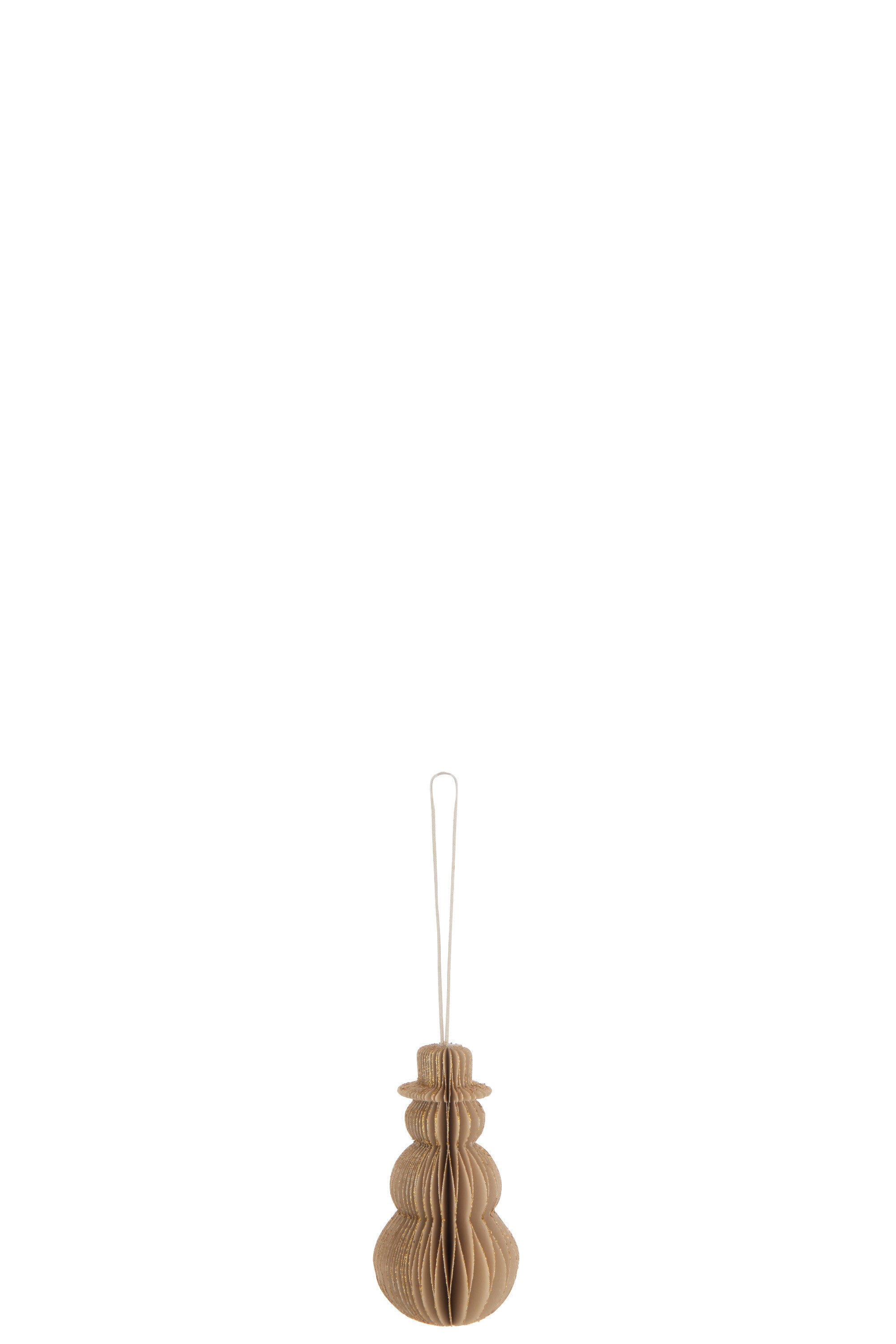 J-Line Hanger Sneeuwman Papier Beige Small