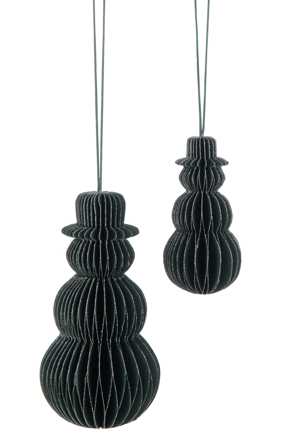 J-Line Hanger Sneeuwman Papier Groen Large