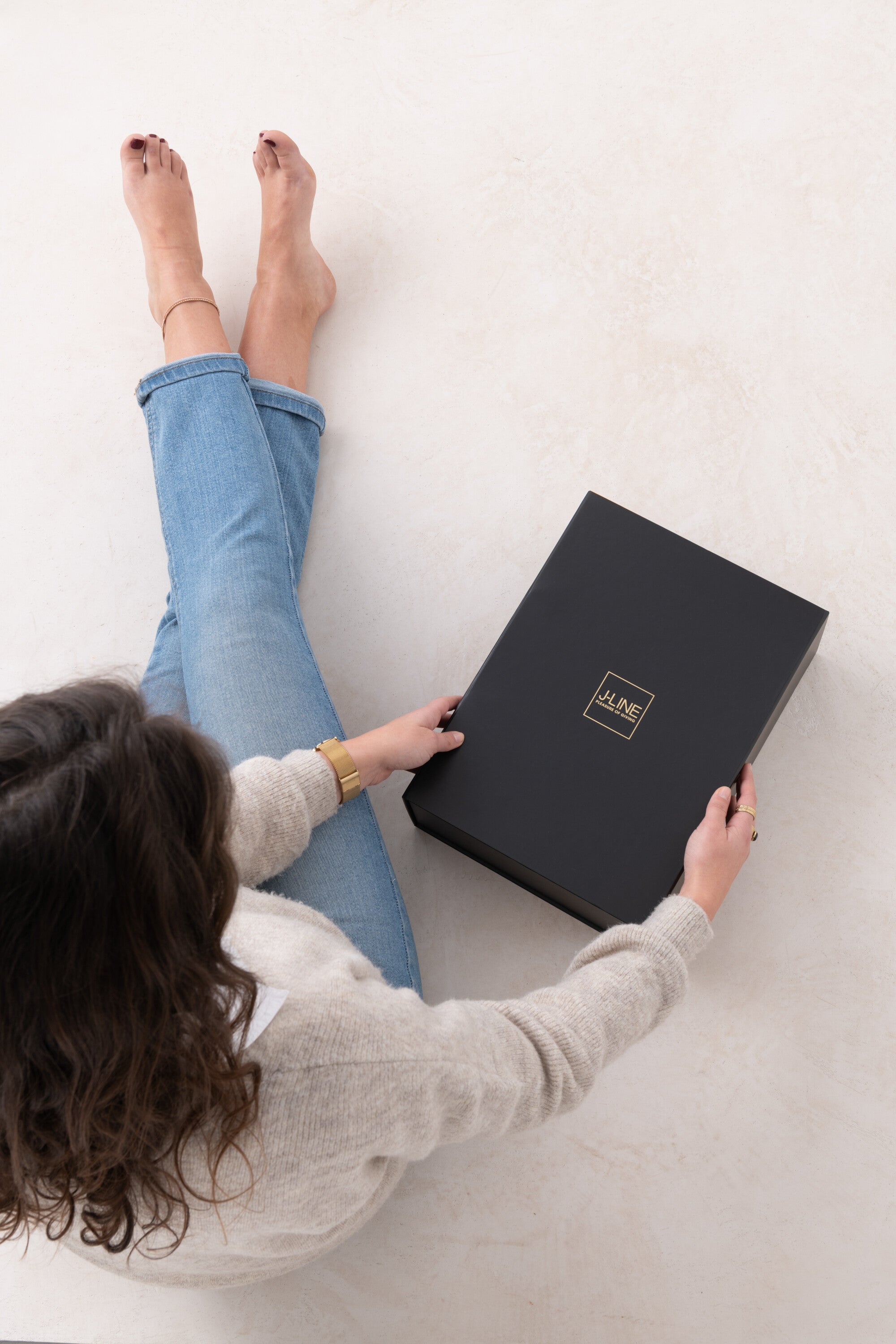 Cadeaubox J-Line Zwart L