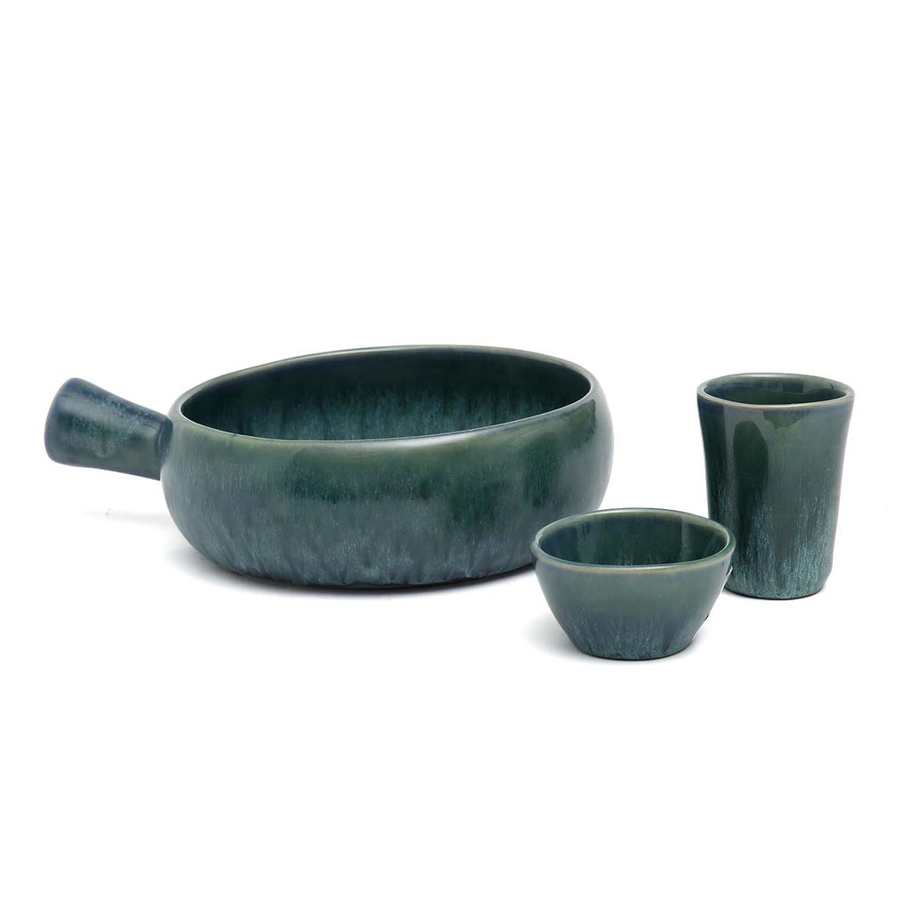 De Aqua Ovenschaal met handvat - Set van 4